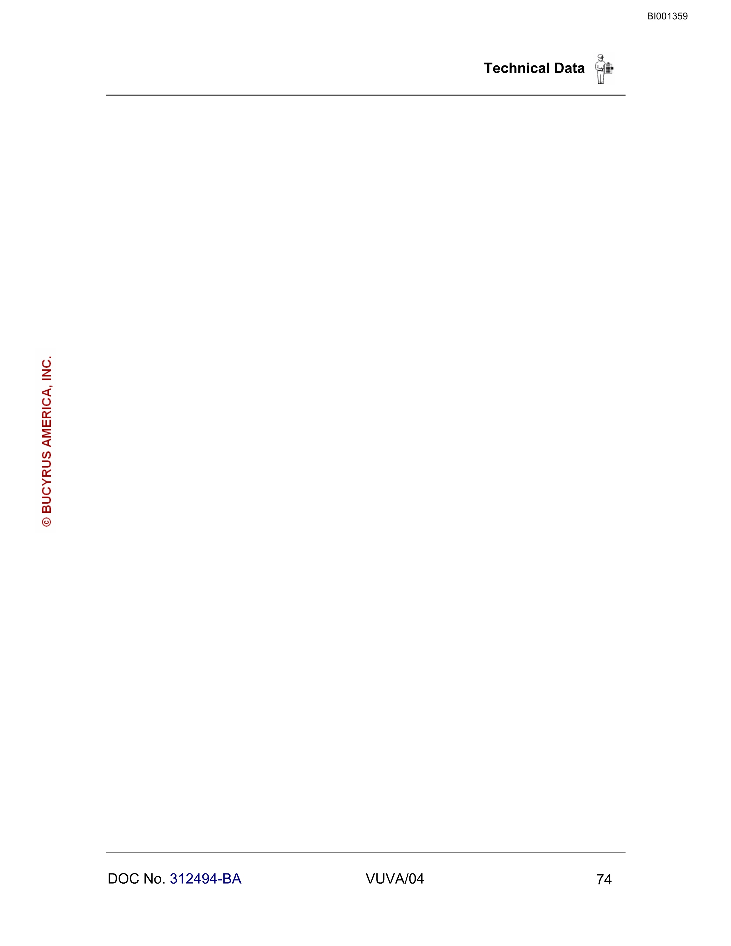 Bucyrus 35M Continuous Miner Spare Parts List BI001359-5