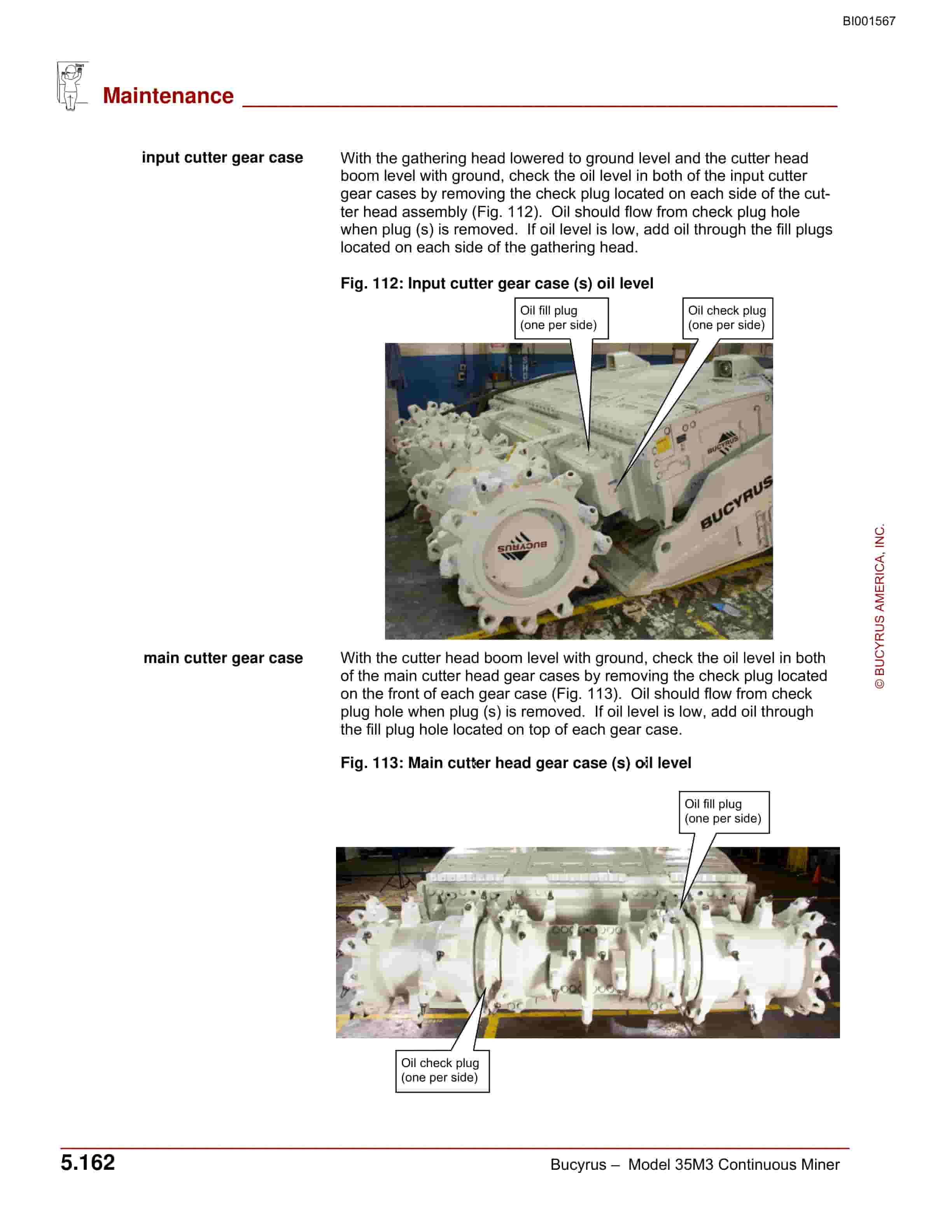 Bucyrus 35M3 Continuous Miner Operation Manual BI001567-2
