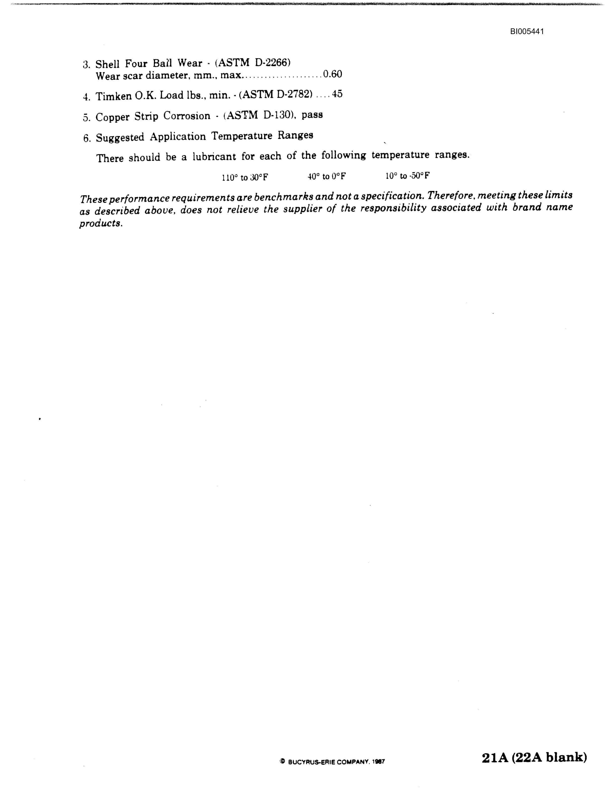 Bucyrus 35R Blast Hole Drill Technical Manual BI005441-4