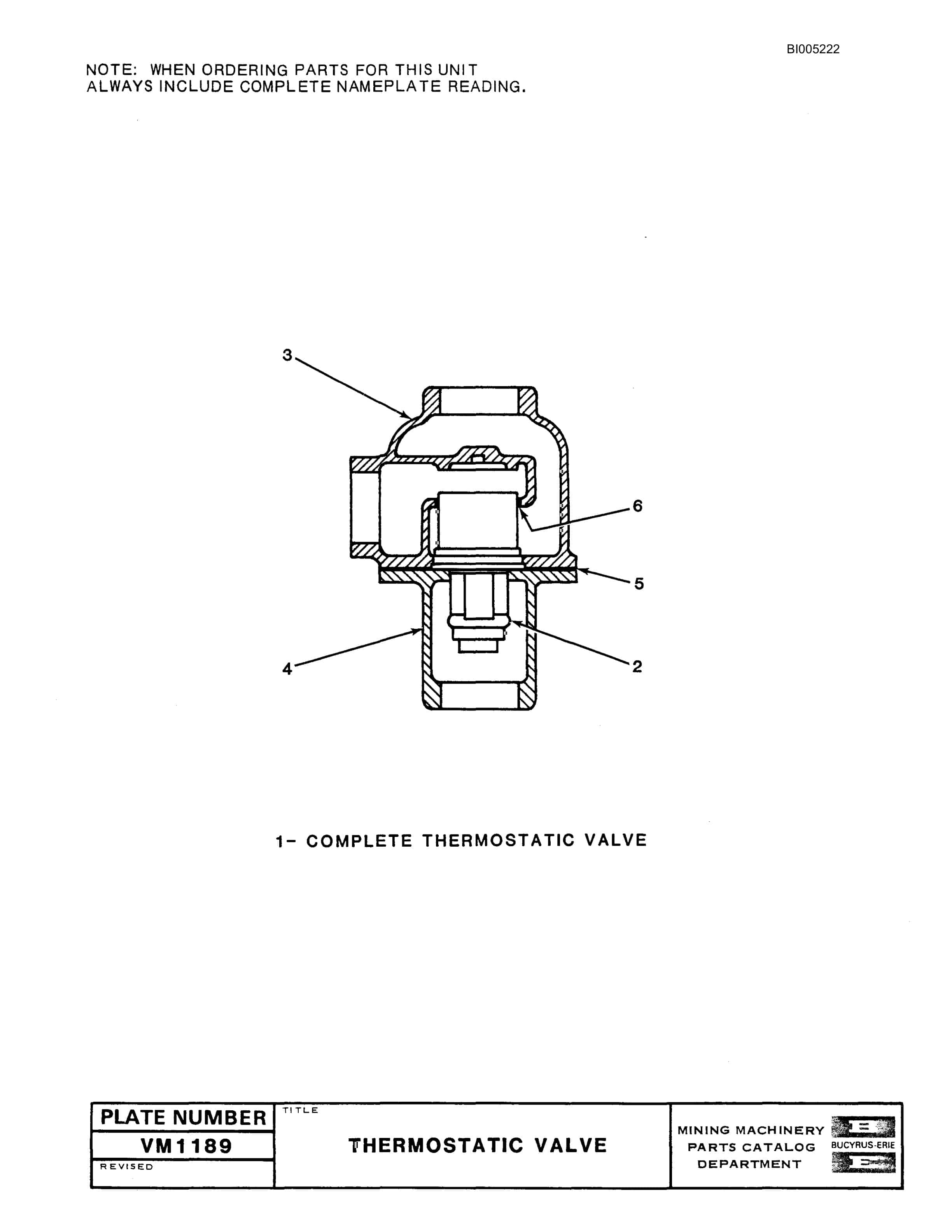 Bucyrus 35R Drill Parts Catalog BI005222-2