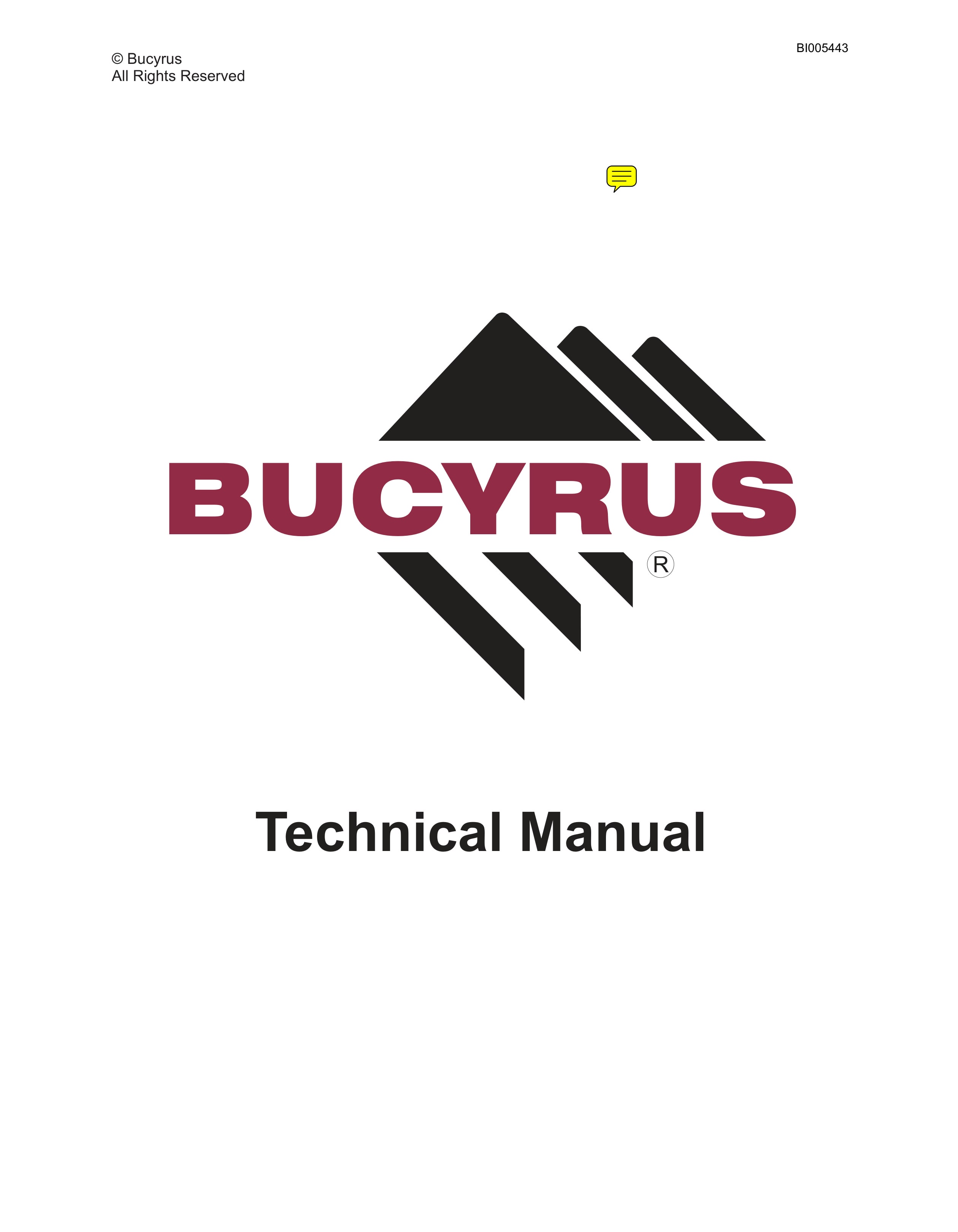 Bucyrus 35RII Technical Manual BI005443