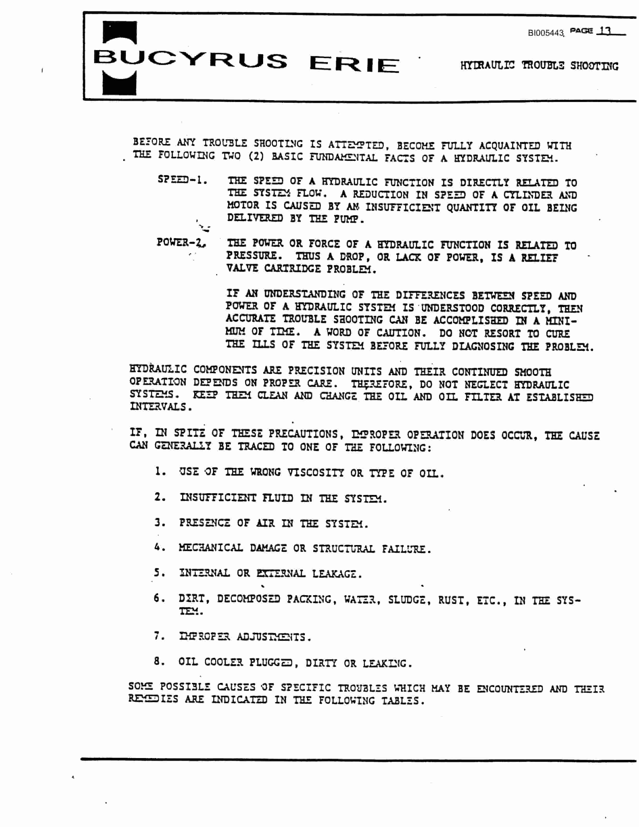 Bucyrus 35RII Technical Manual BI005443-3