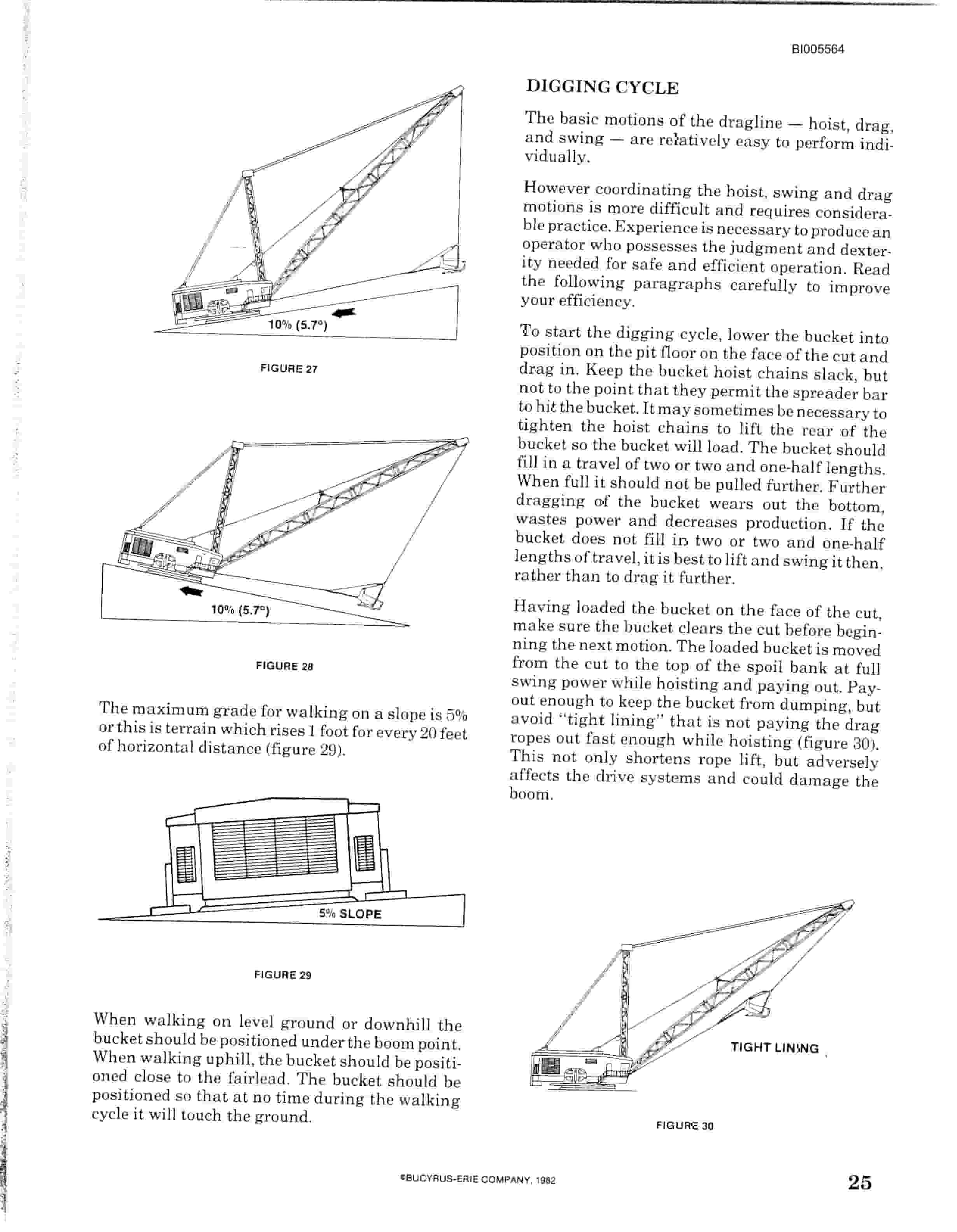 Bucyrus 380W Walking Dragline Parts Catalog BI005564-4