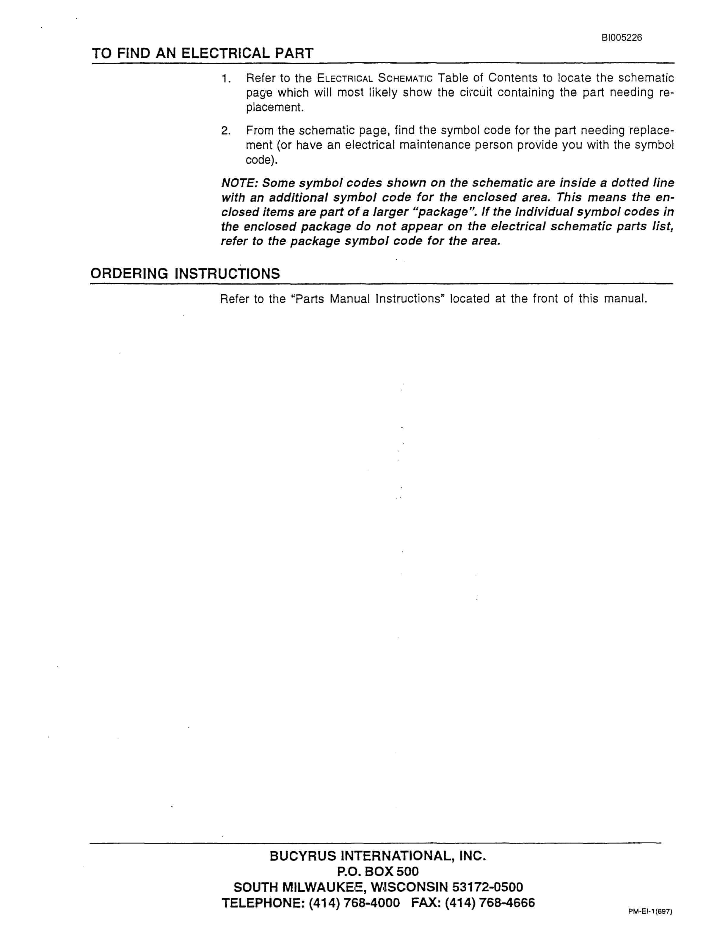 Bucyrus 39R Drill Parts Catalog BI005226-4