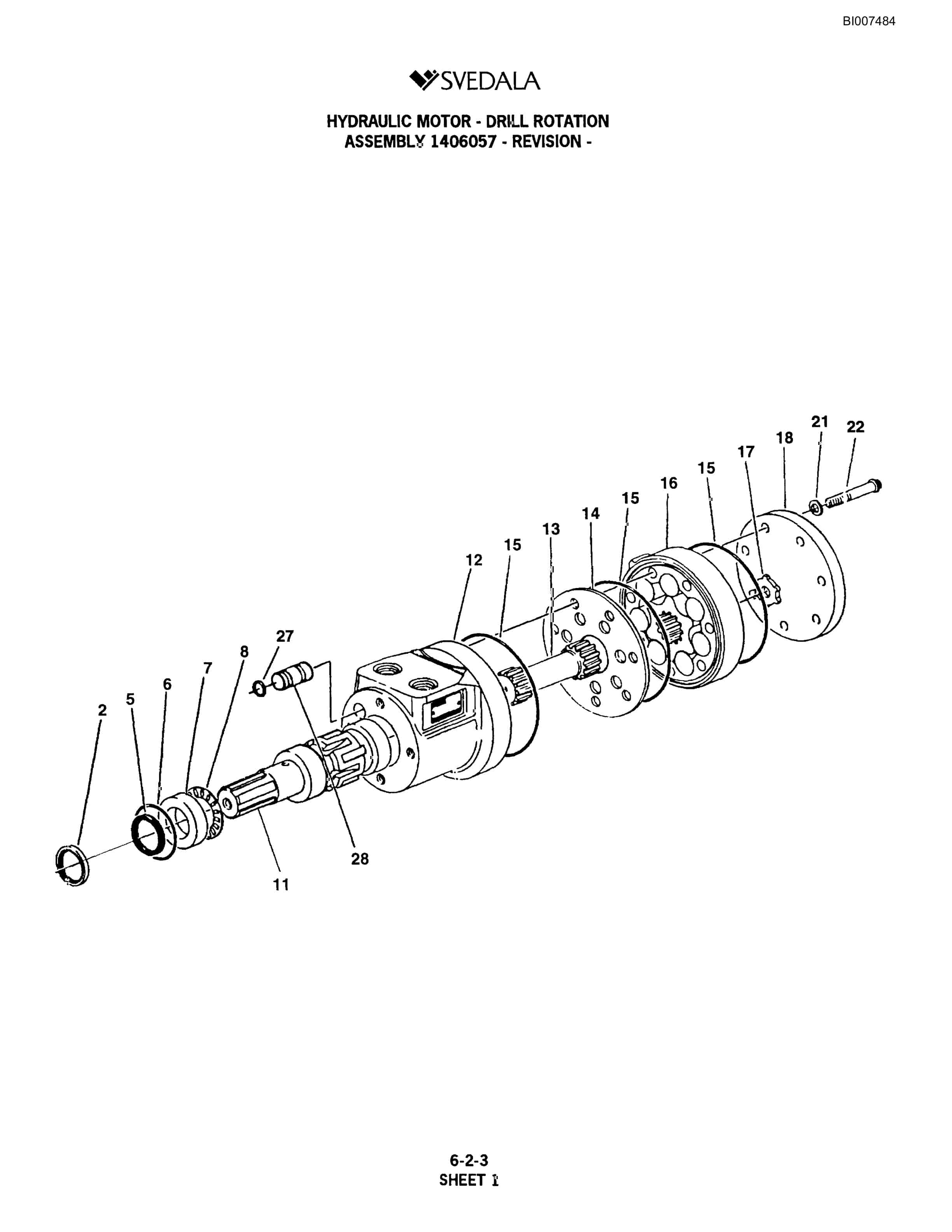 Bucyrus 400 Hydraulic Track Drill Parts Catalog BI007484-2