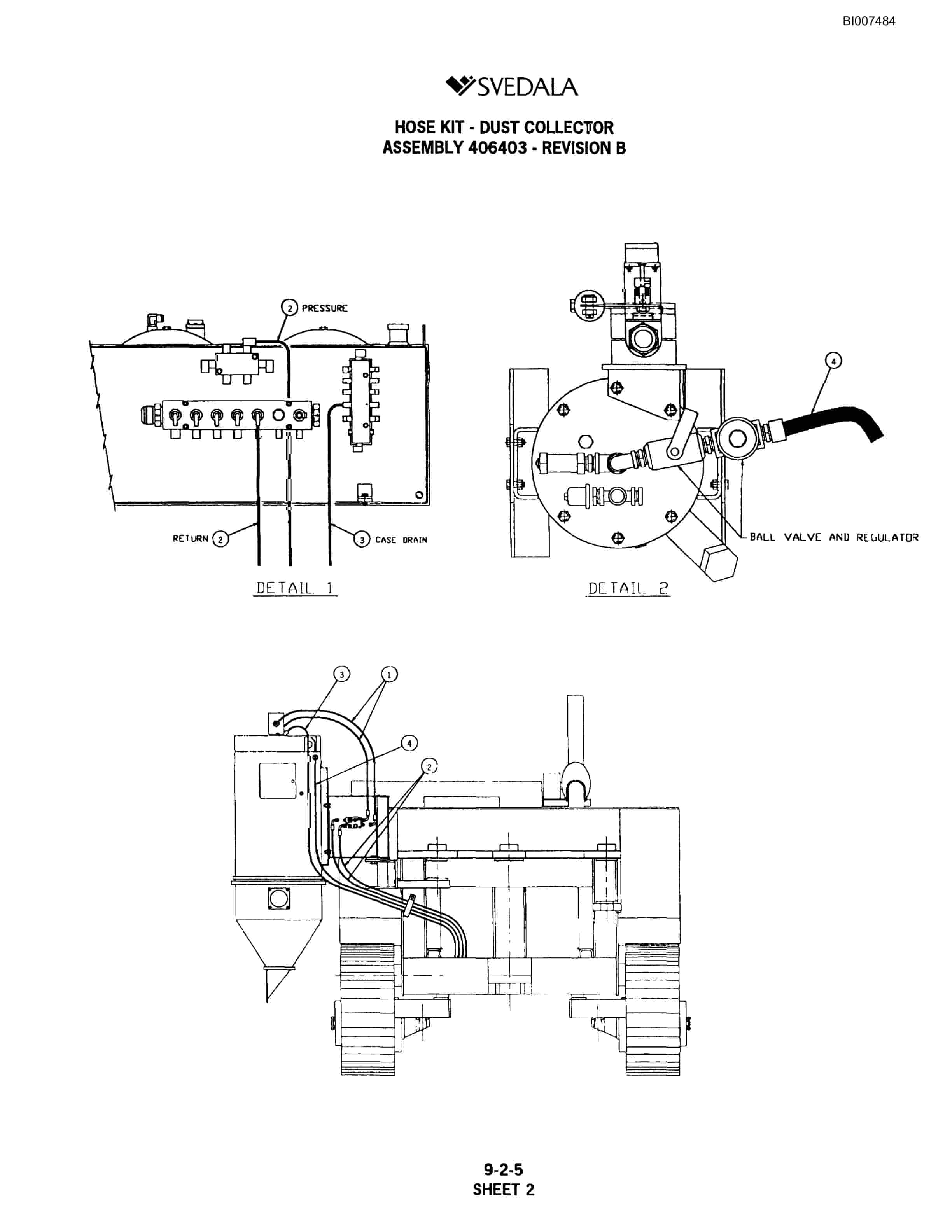 Bucyrus 400 Hydraulic Track Drill Parts Catalog BI007484-5