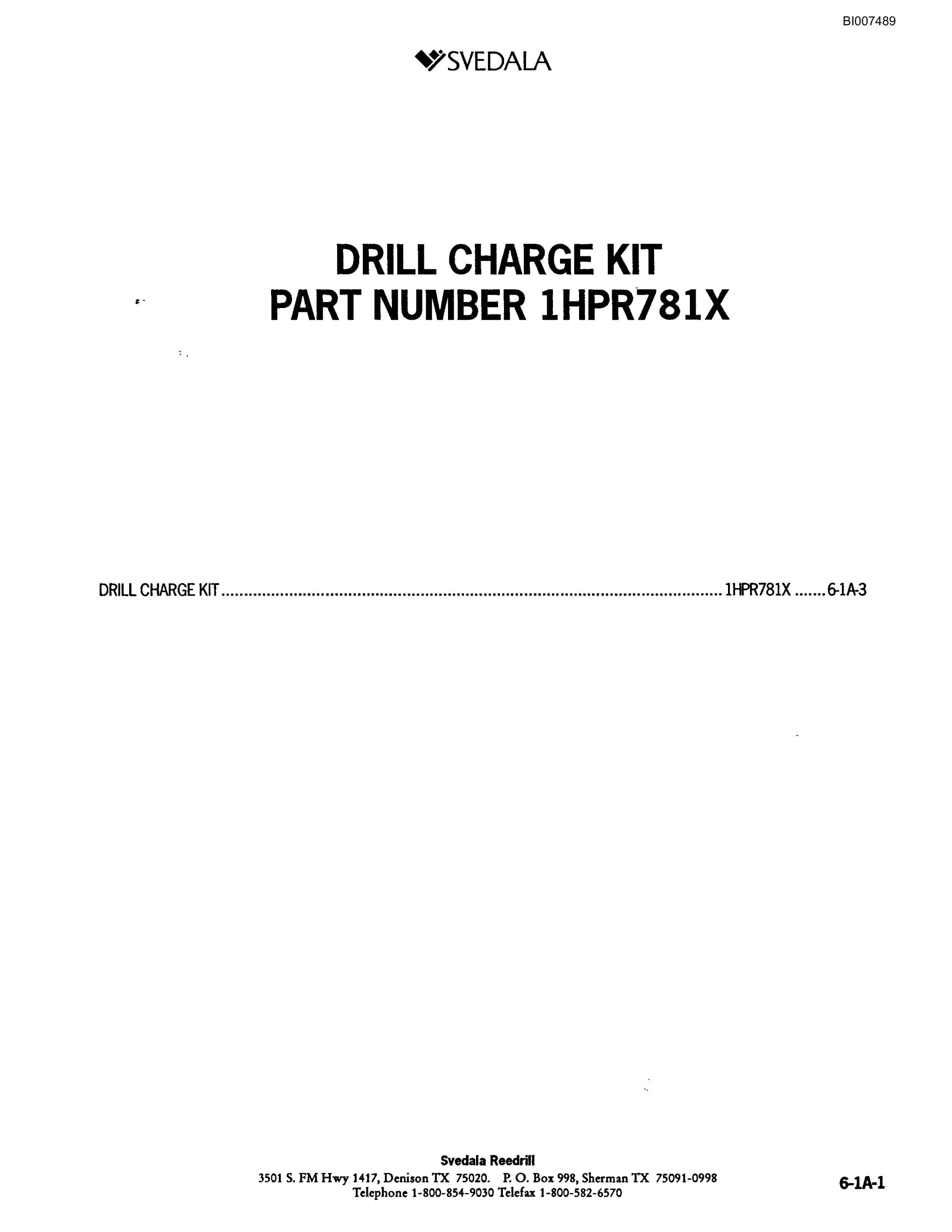 Bucyrus 400 Hydraulic Track Drill Parts Catalog BI007489-2