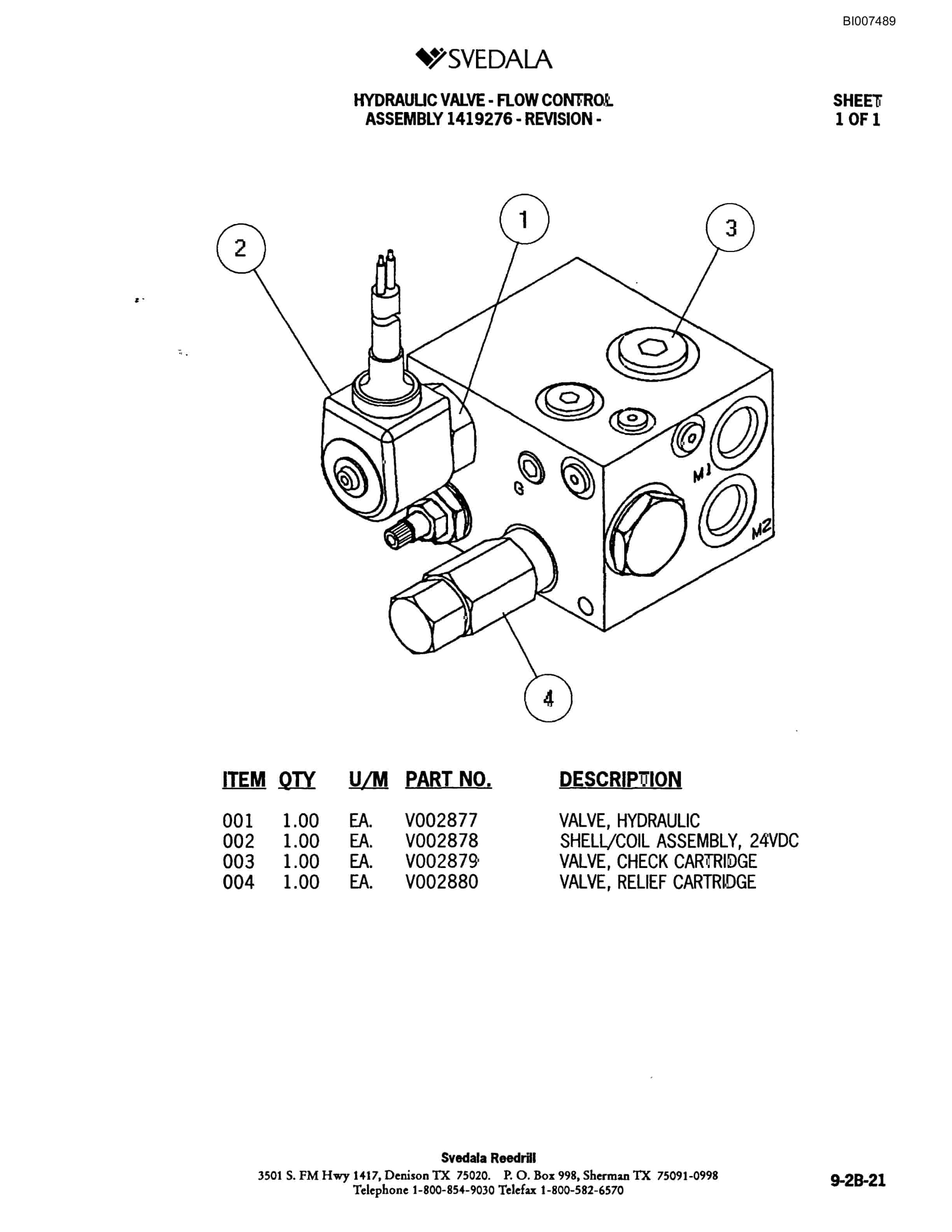 Bucyrus 400 Hydraulic Track Drill Parts Catalog BI007489-4