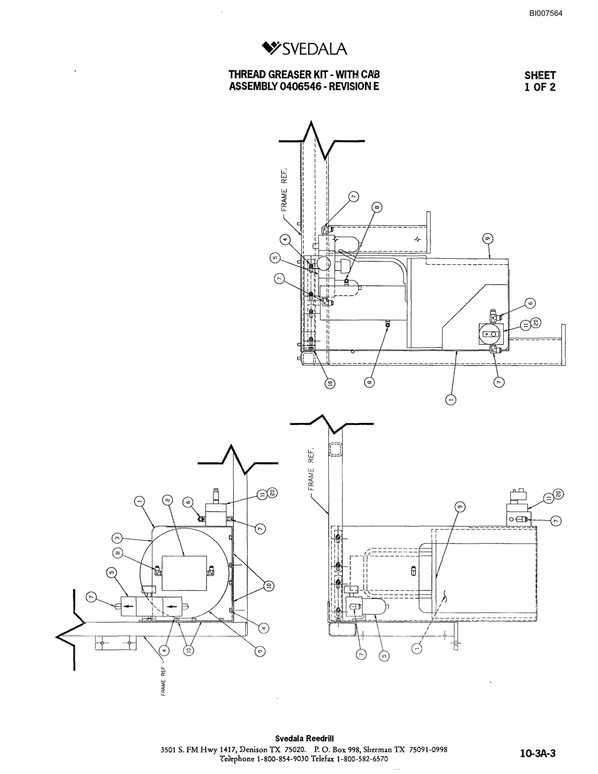Bucyrus 400 Hydraulic Track Drill Parts Catalog BI007564-5