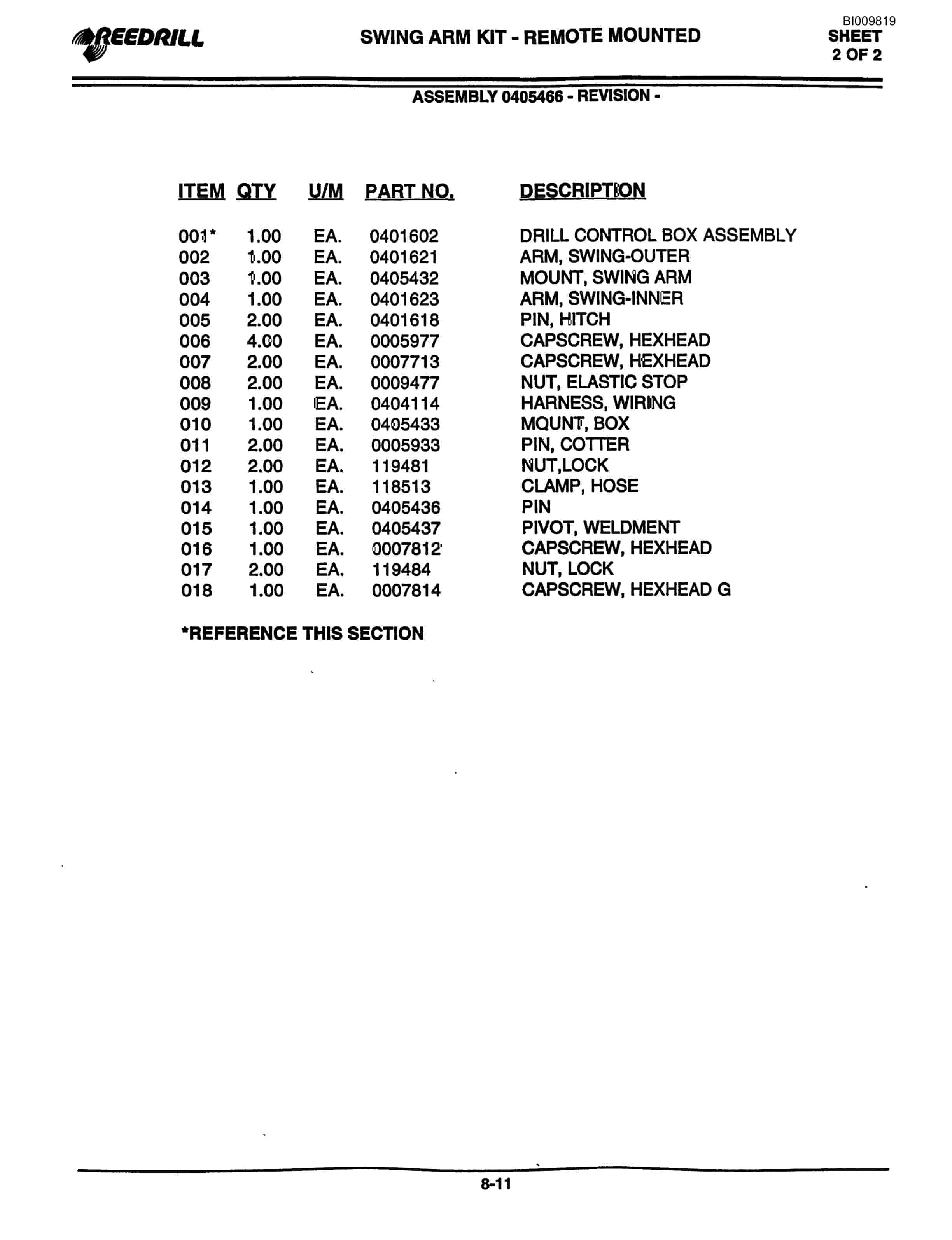 Bucyrus 4000 Hydraulic Track Drill Parts Catalog BI009819-3