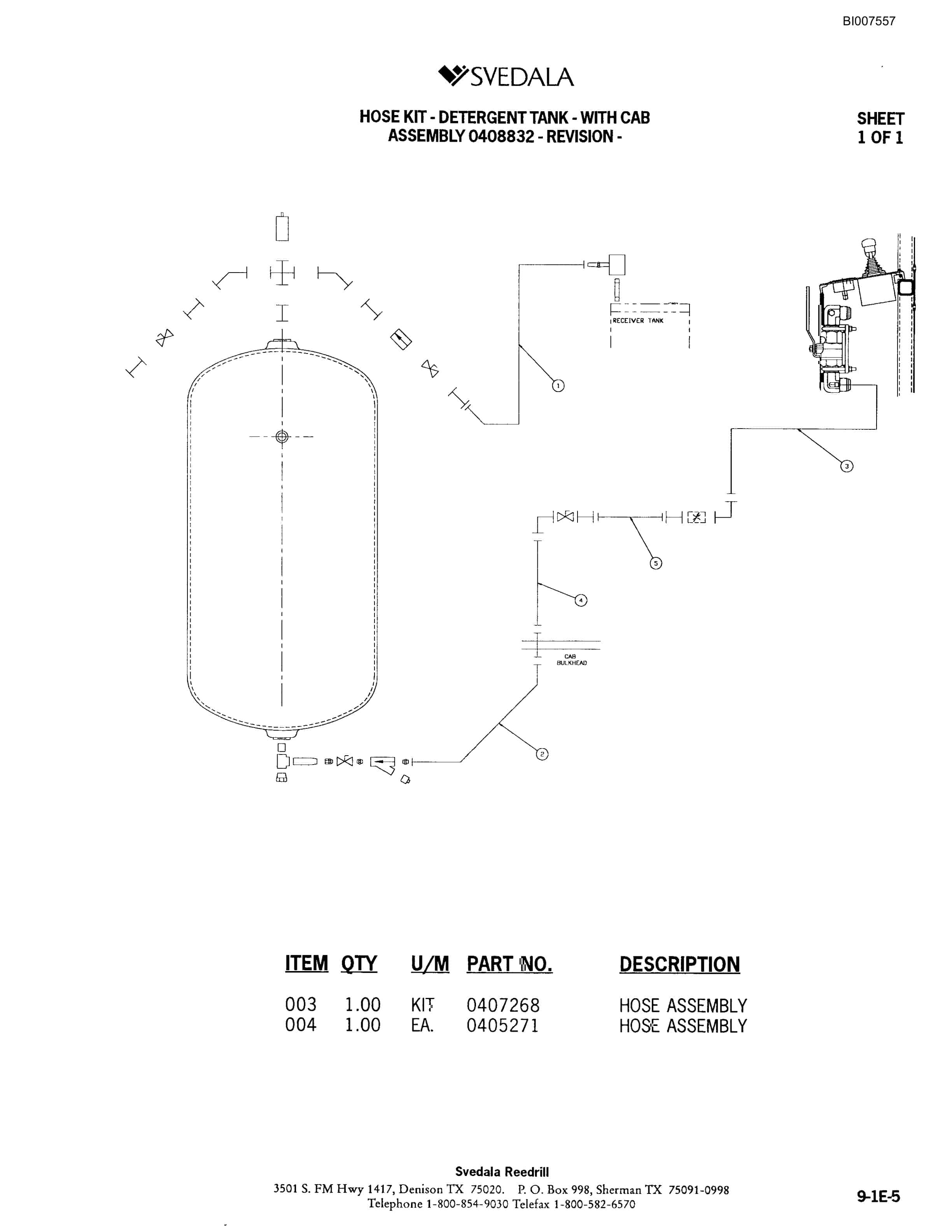Bucyrus 402 Hydraulic Track Drill Parts Catalog BI007557-4