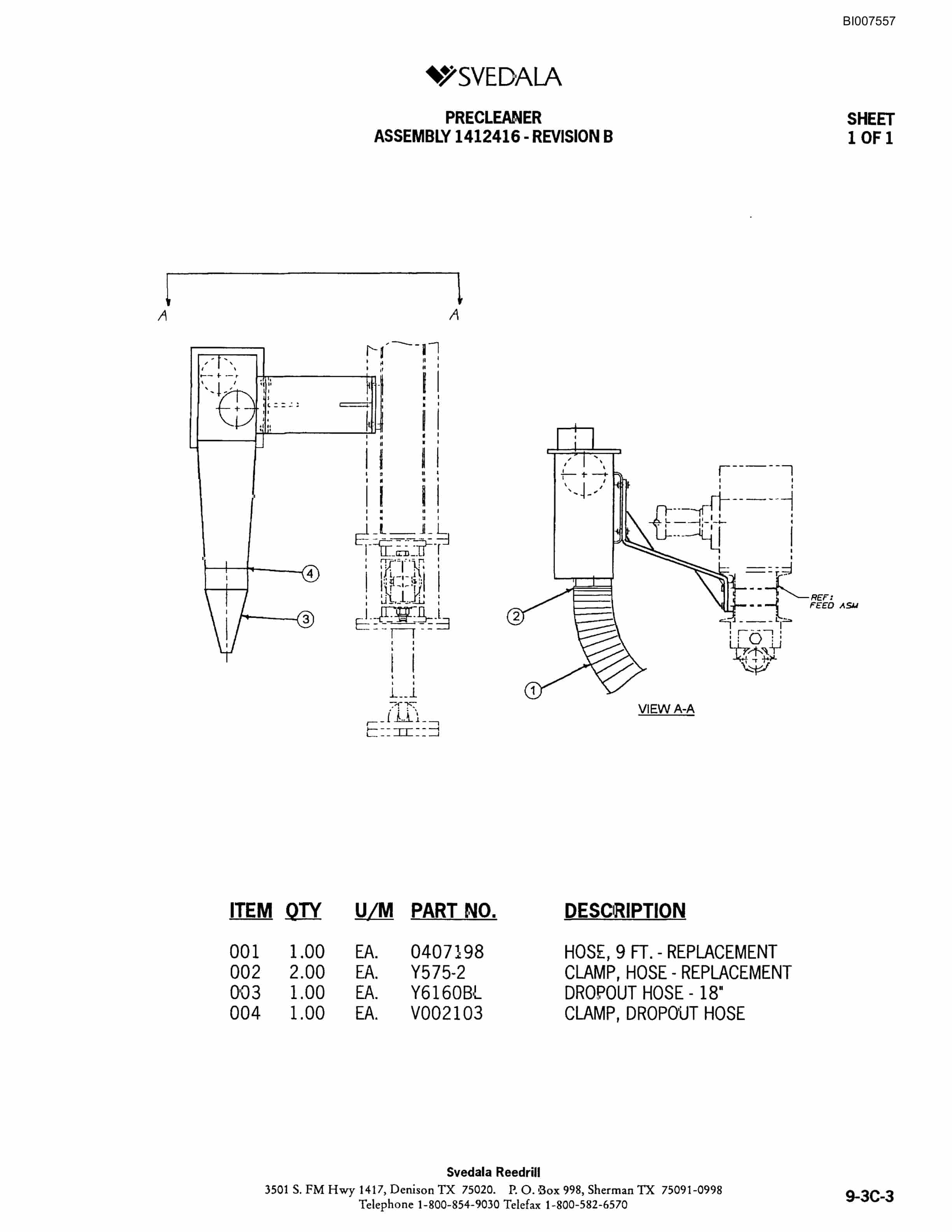Bucyrus 402 Hydraulic Track Drill Parts Catalog BI007557-5