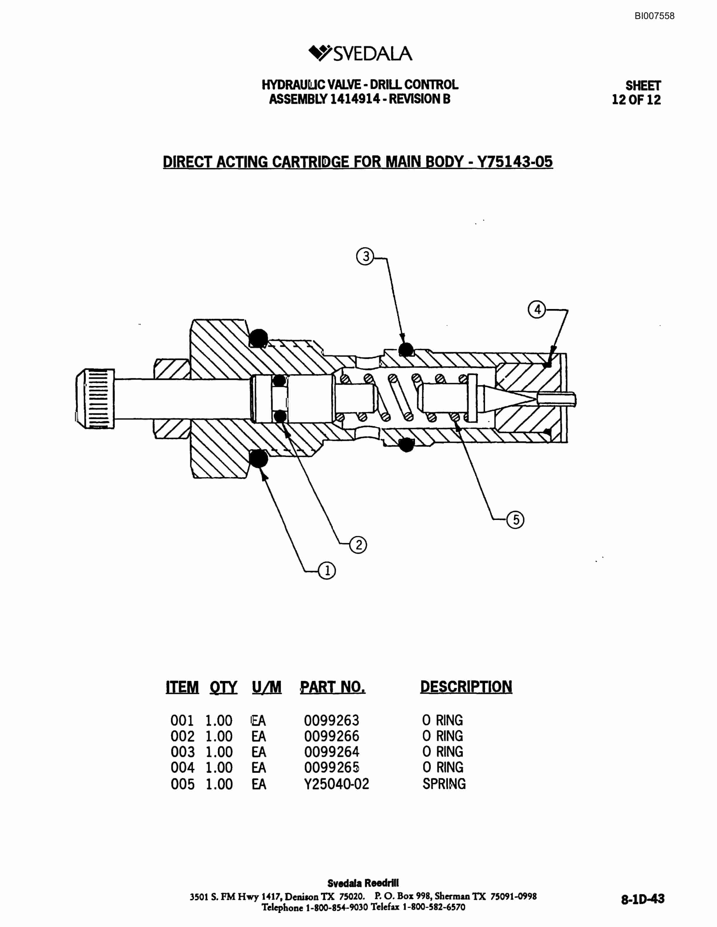 Bucyrus 402 Hydraulic Track Drill Parts Catalog BI007558-3