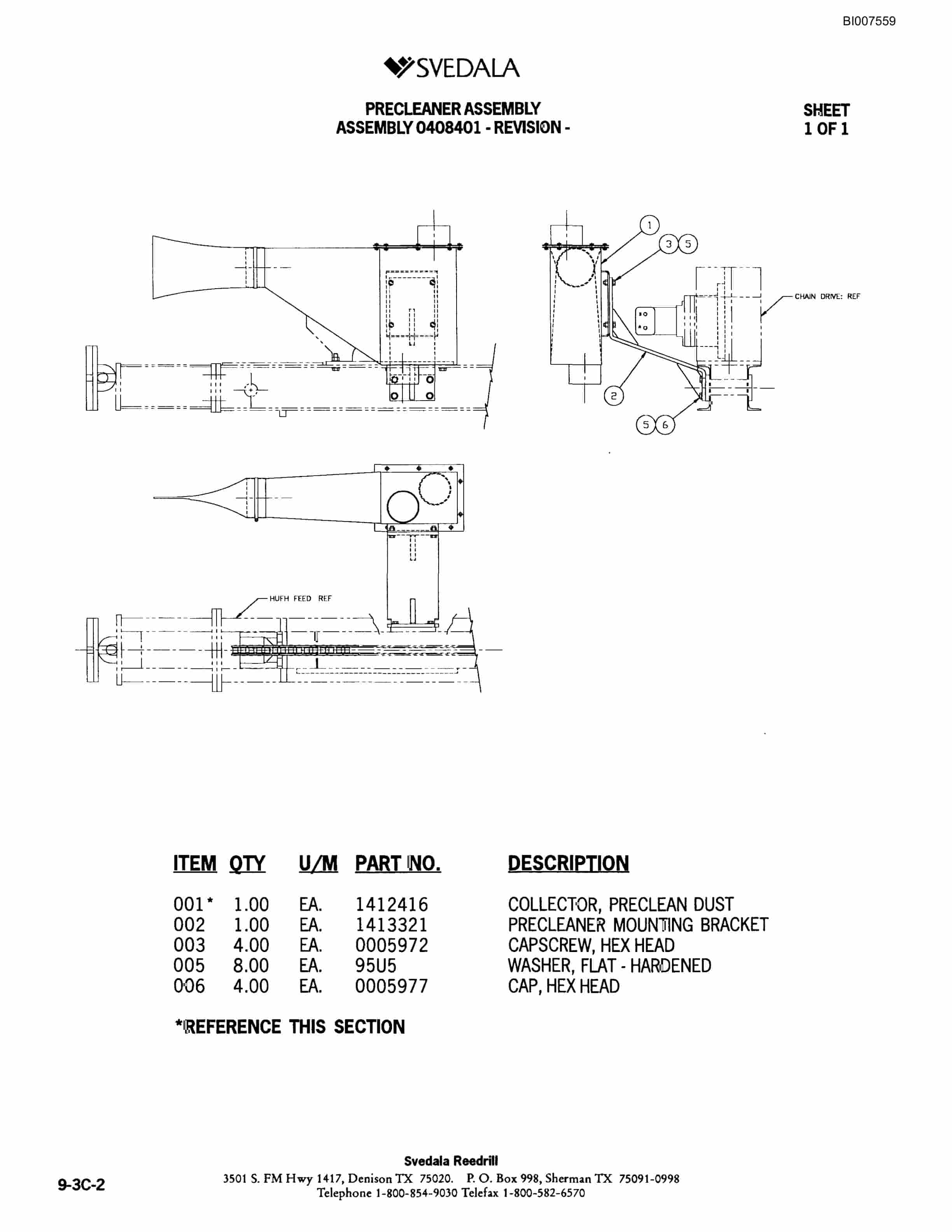 Bucyrus 402 Hydraulic Track Drill Parts Catalog BI007559-4