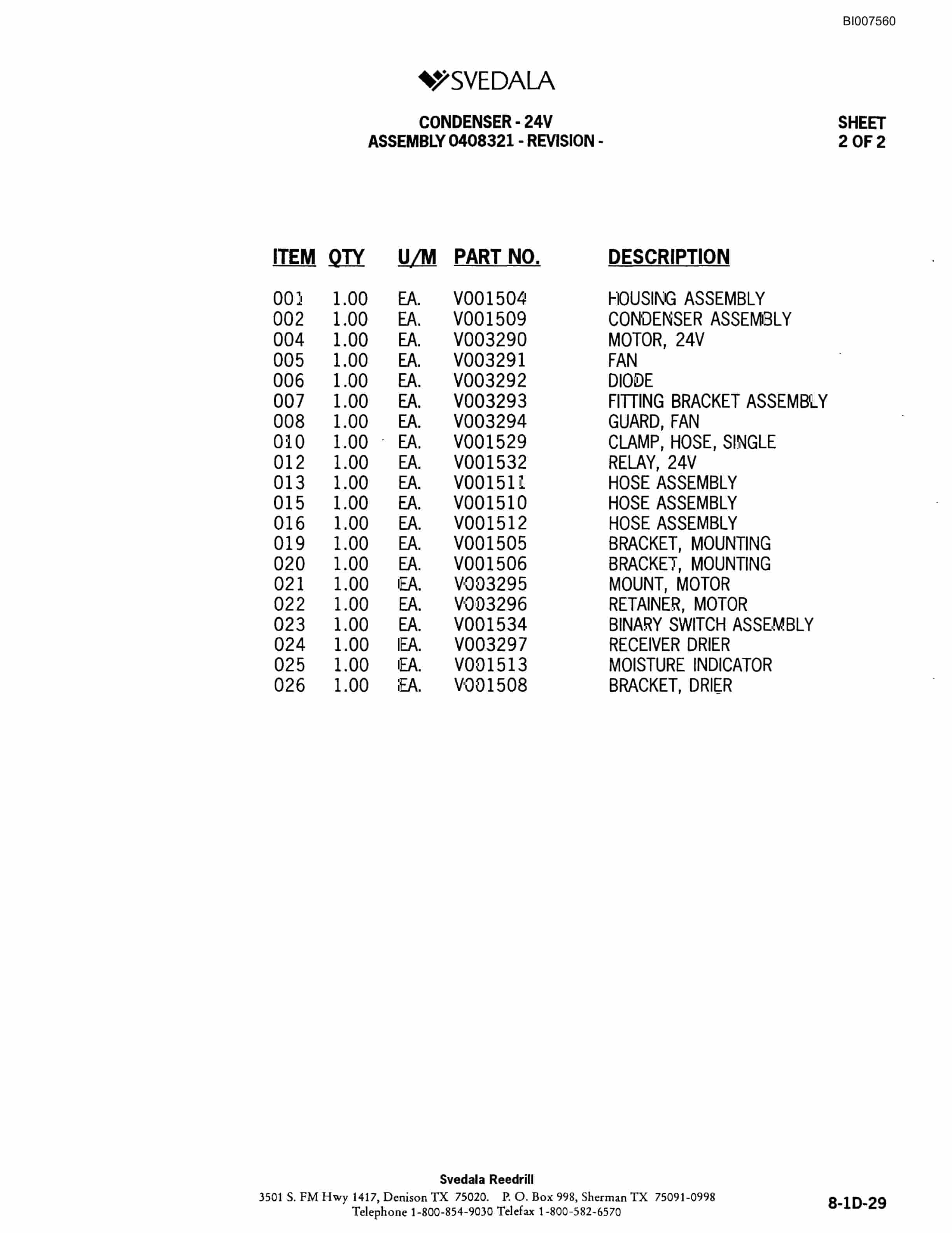 Bucyrus 402 Hydraulic Track Drill Parts Catalog BI007560-3