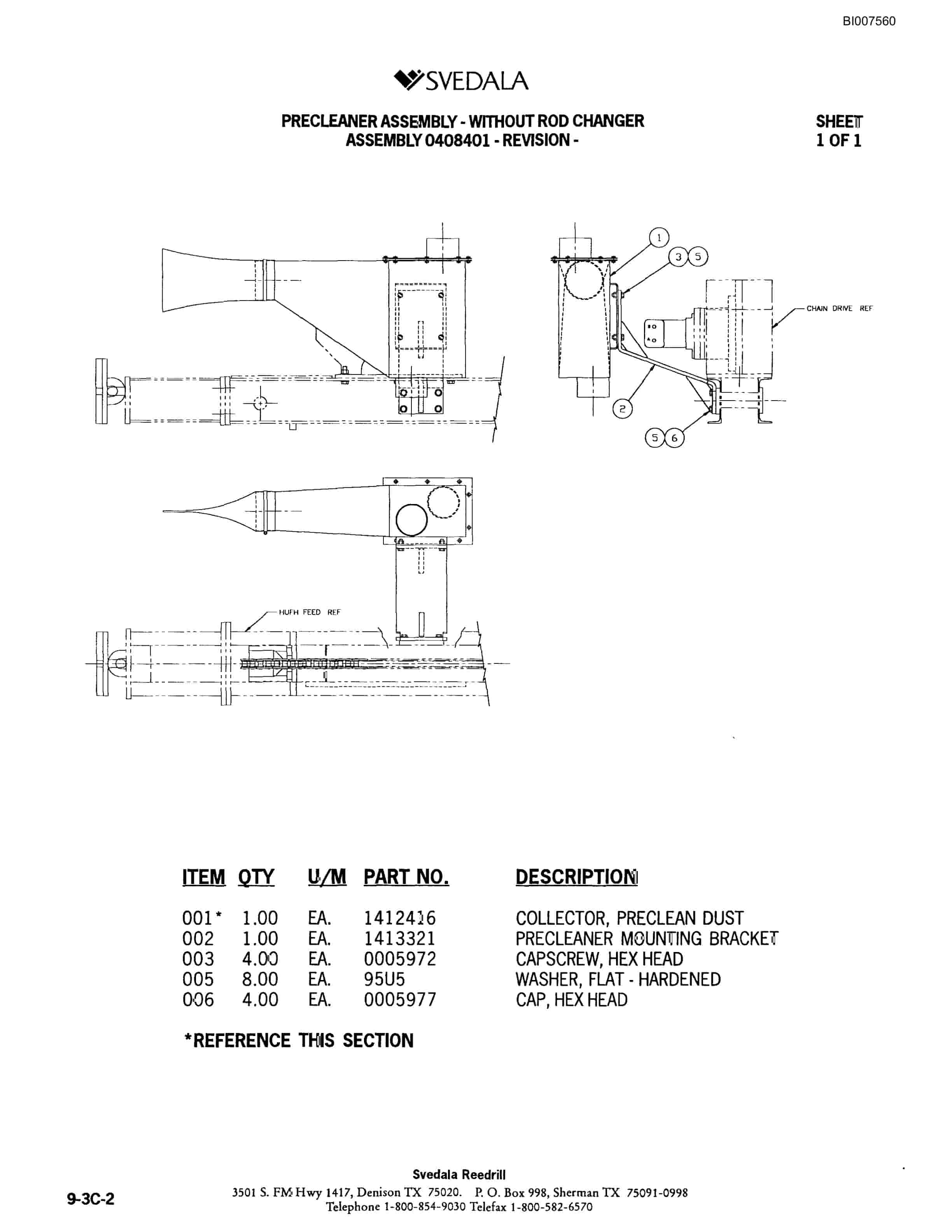 Bucyrus 402 Hydraulic Track Drill Parts Catalog BI007560-5