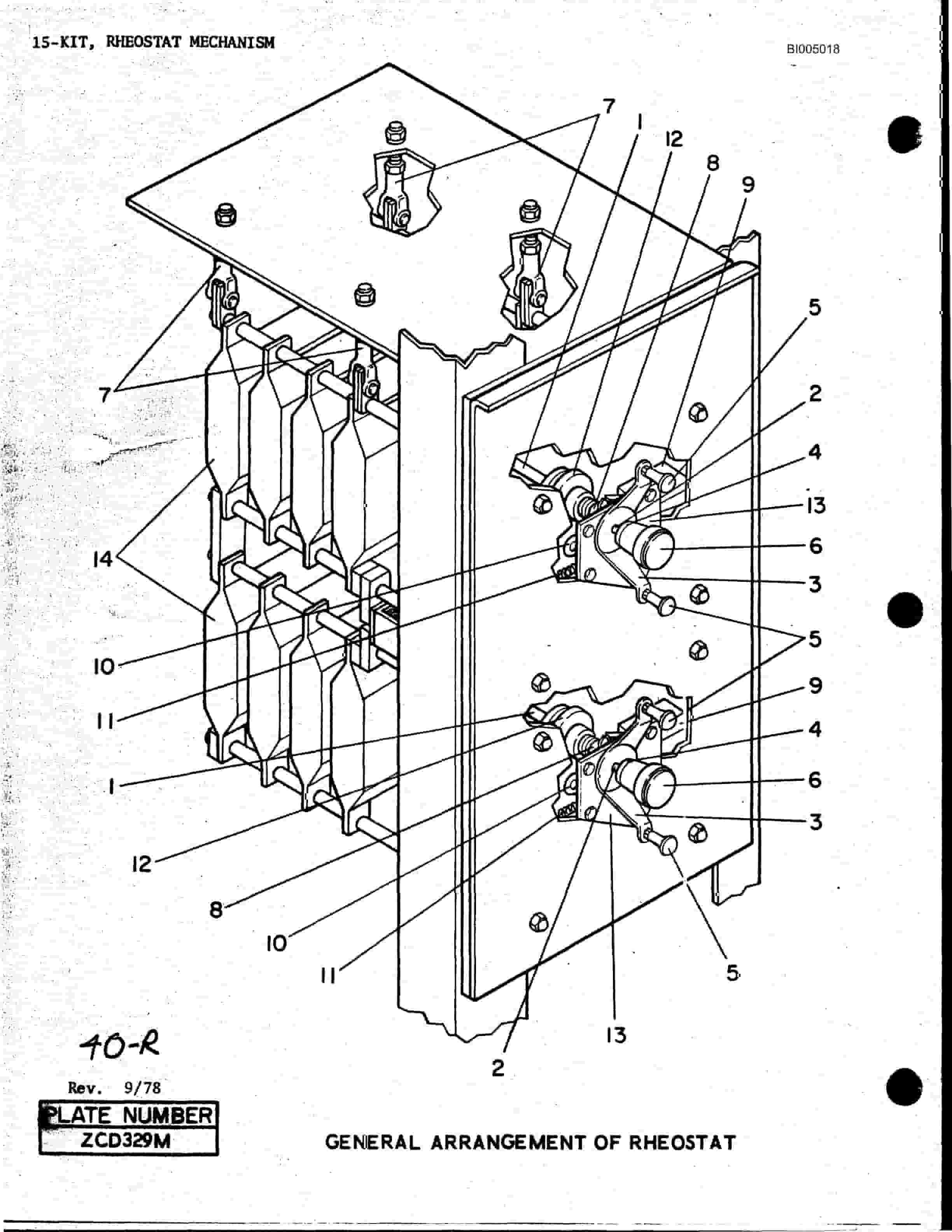 Bucyrus 40R Drill Parts Catalog BI005018-2