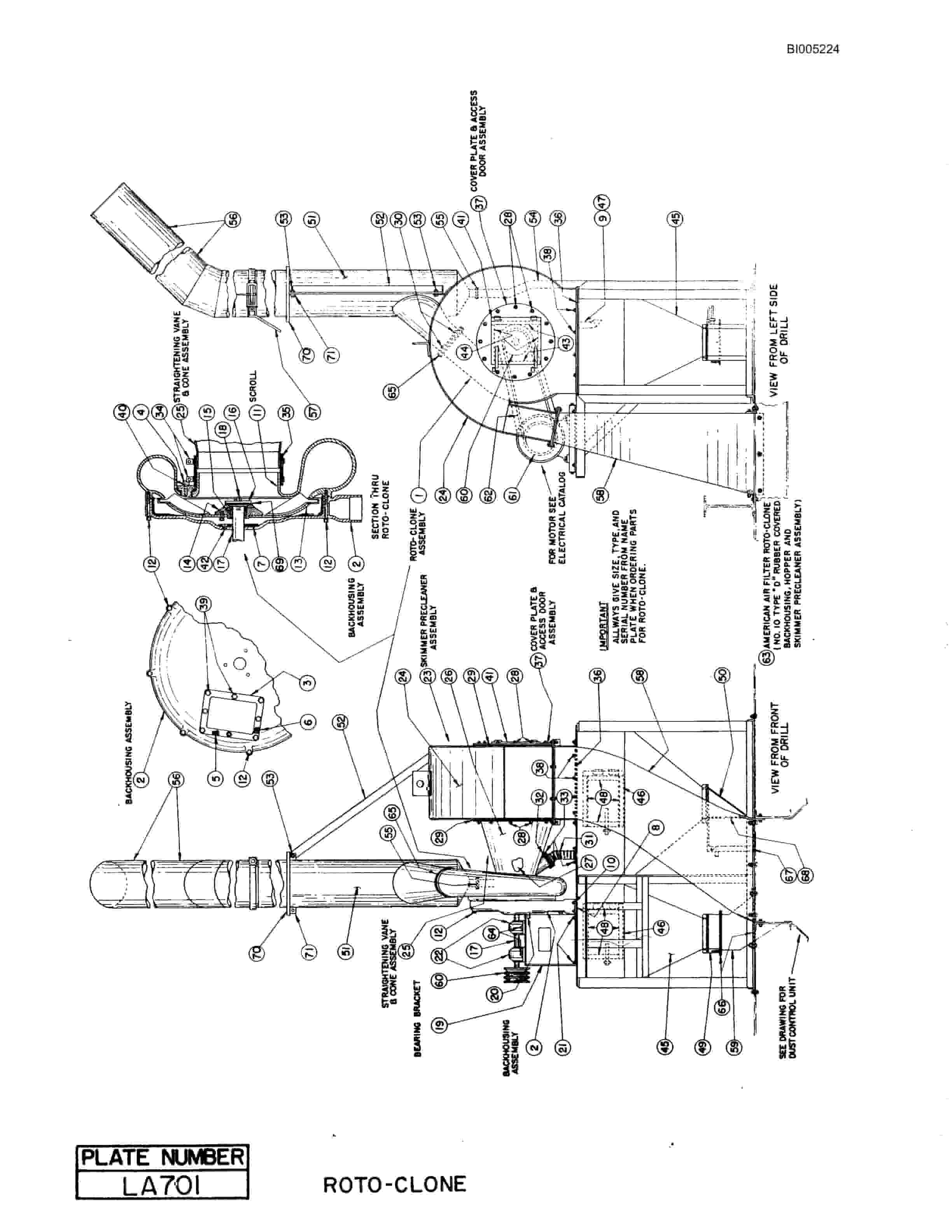 Bucyrus 40R Drill Parts Catalog BI005224-4