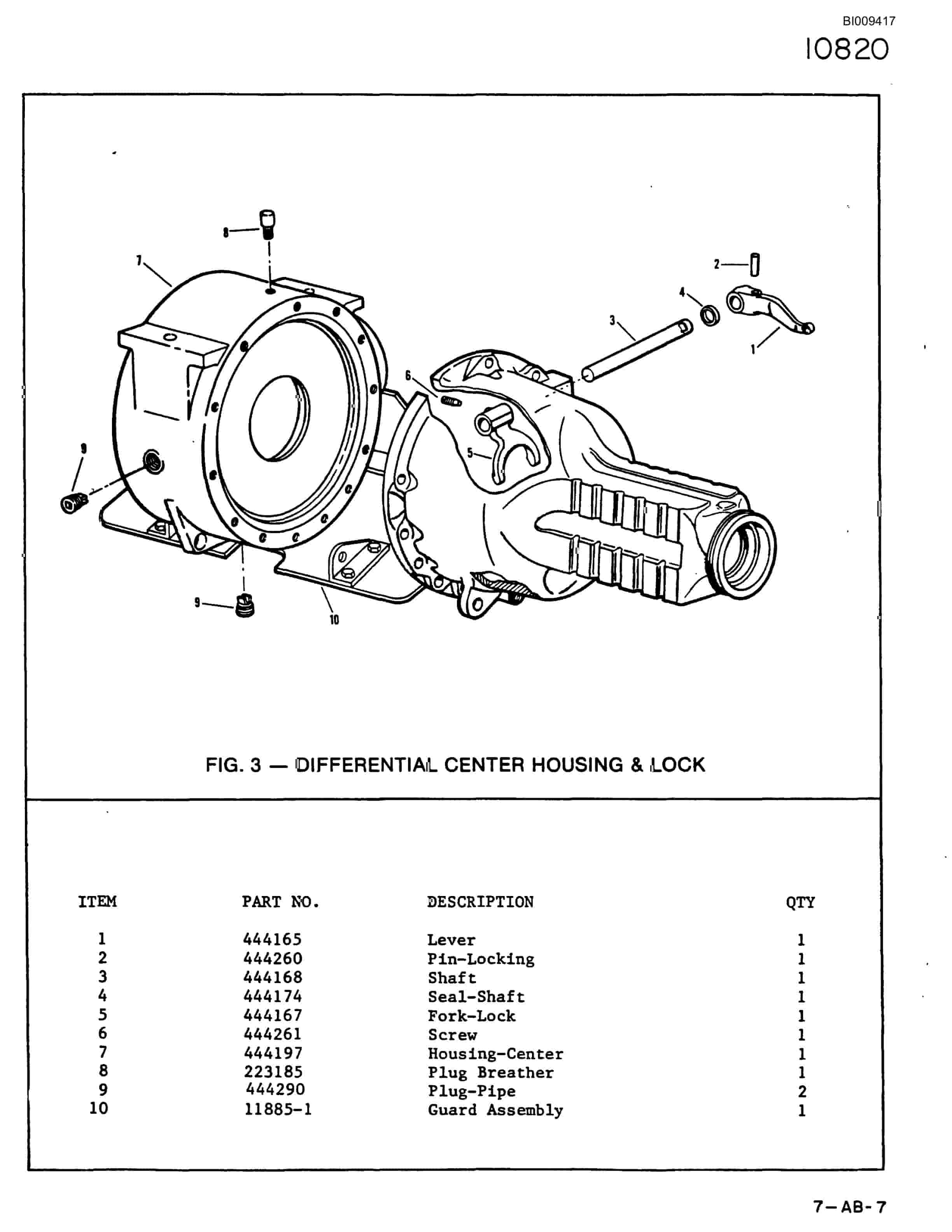 Bucyrus 440 DJC Parts Catalog BI009417-5