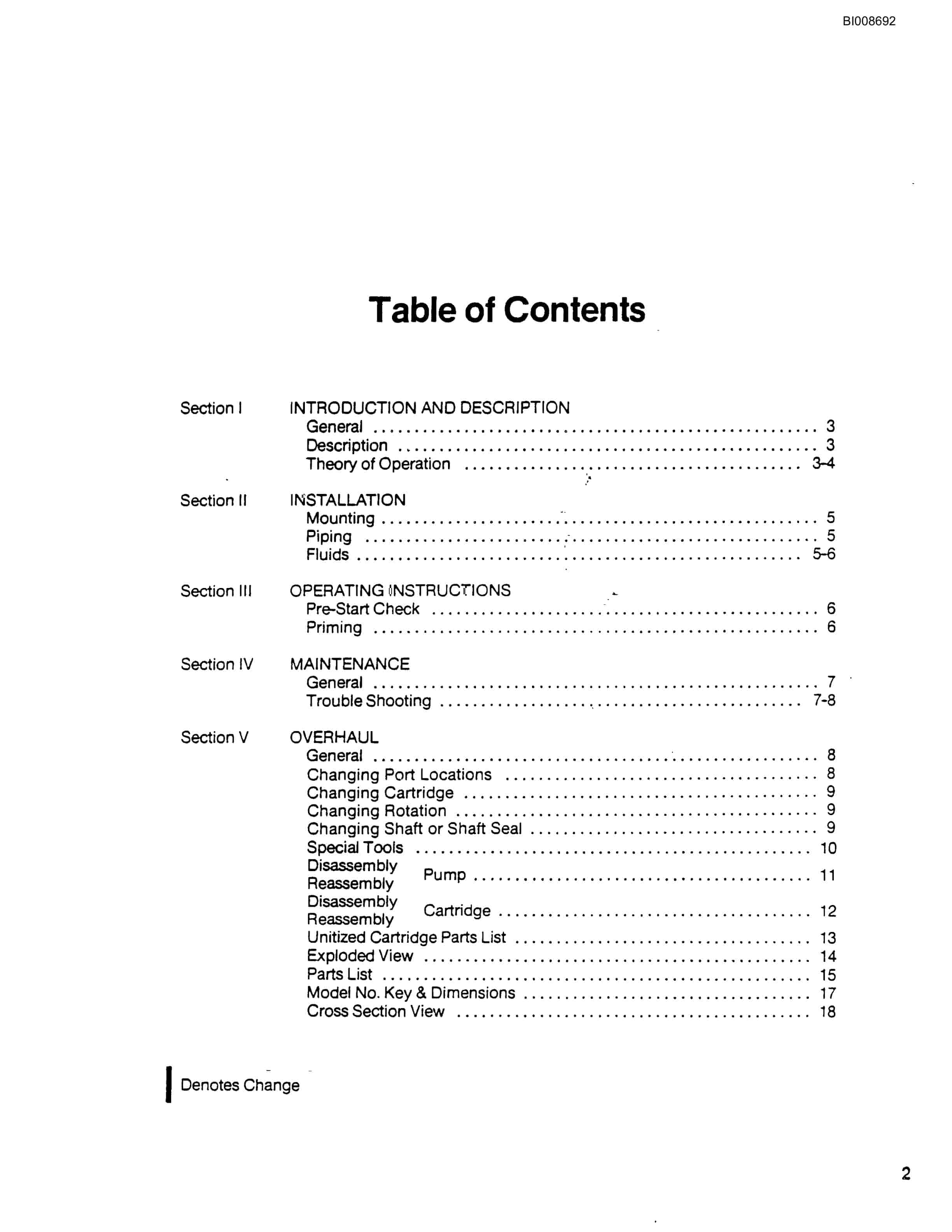 Bucyrus 45B Rotary Blasthole Drill Parts Catalog BI008692-3