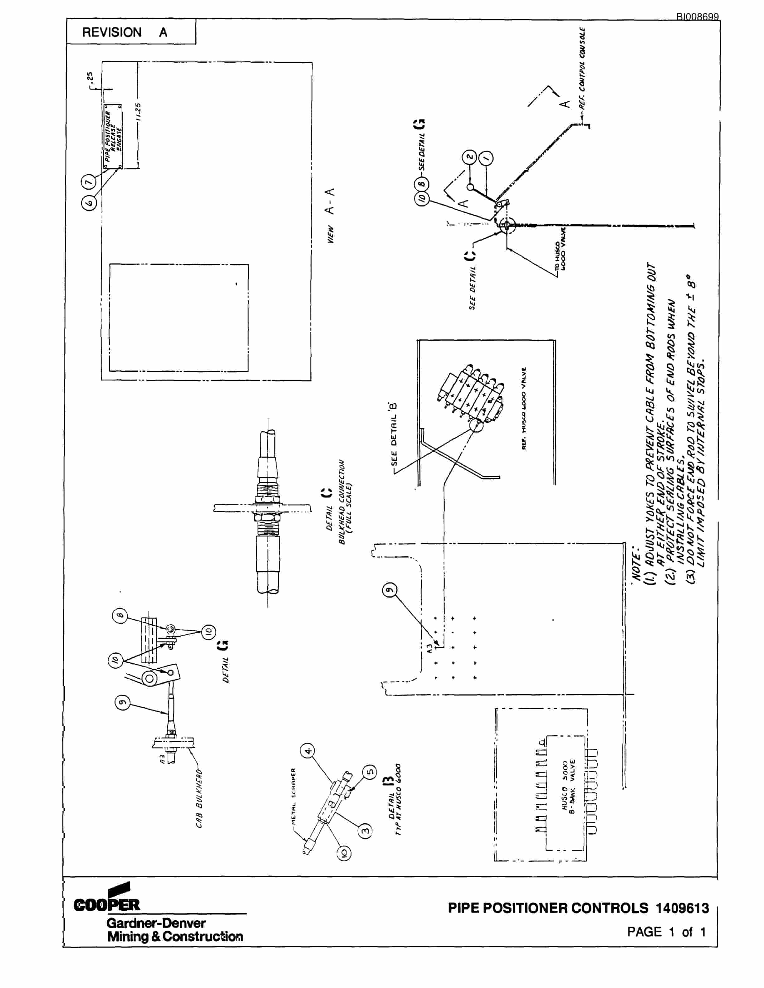 Bucyrus 45B Rotary Blasthole Drill Parts Catalog BI008699-2