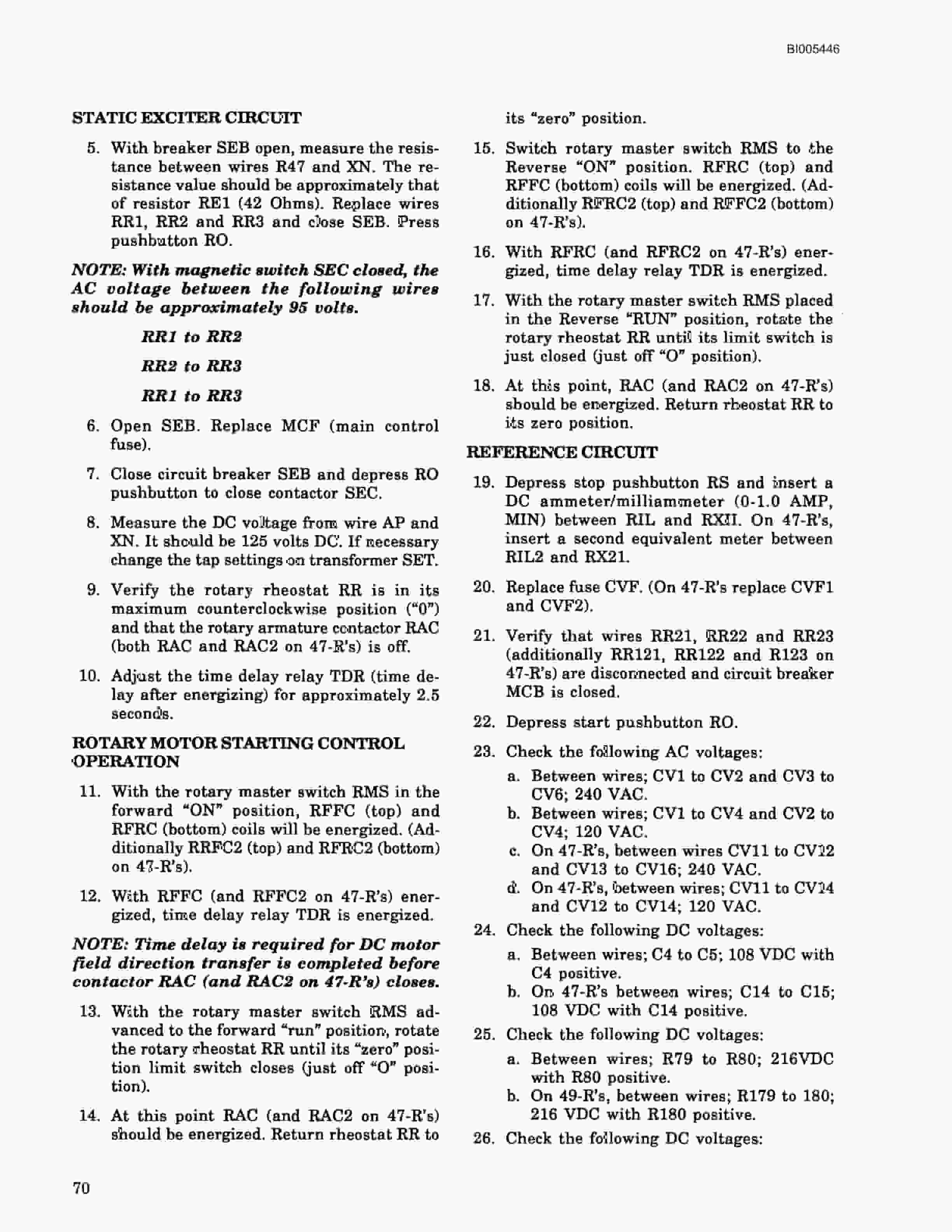 Bucyrus 45R, 47R Blast Hole Drill Technical Manual BI005446-5