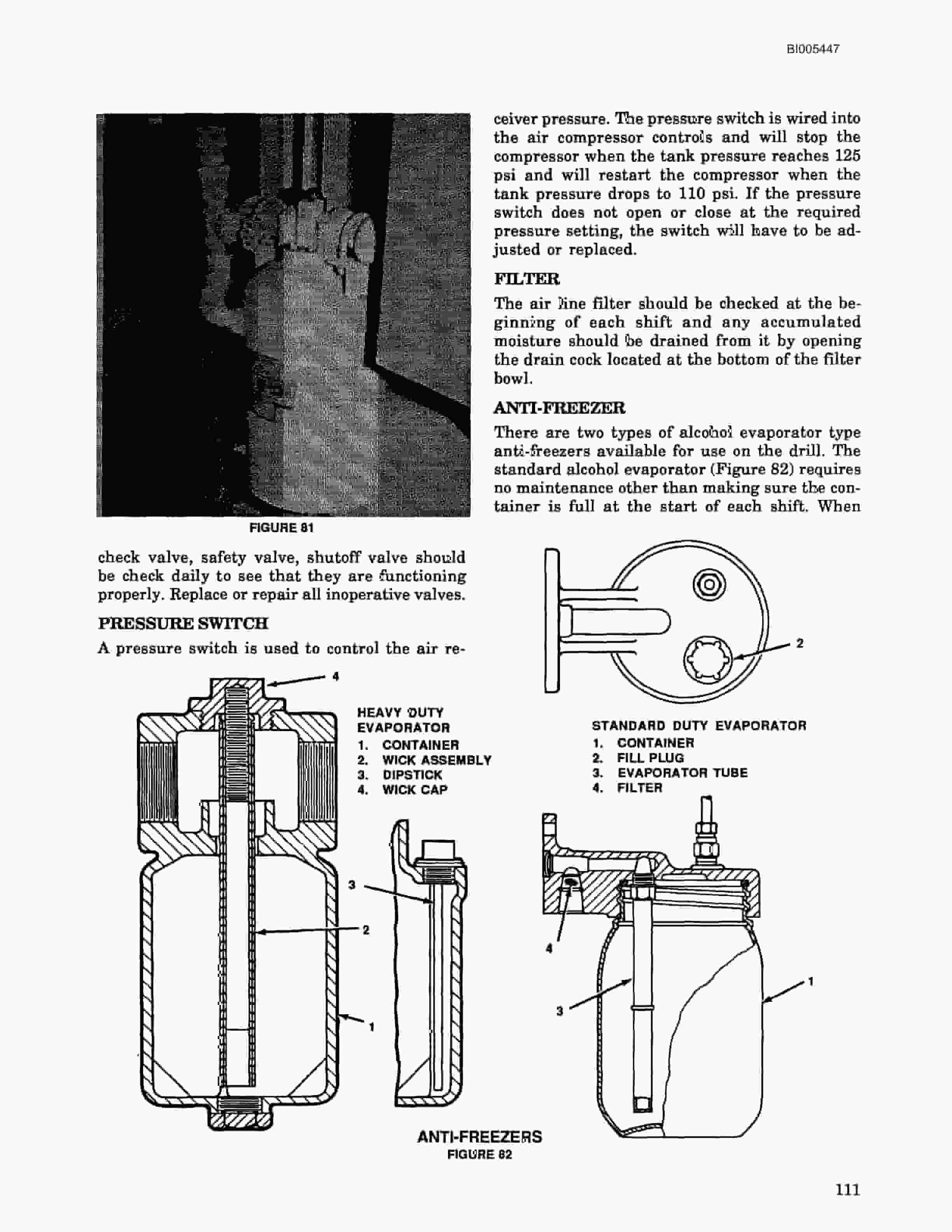 Bucyrus 45R, 47R Blast Hole Drill Technical Manual BI005447-2