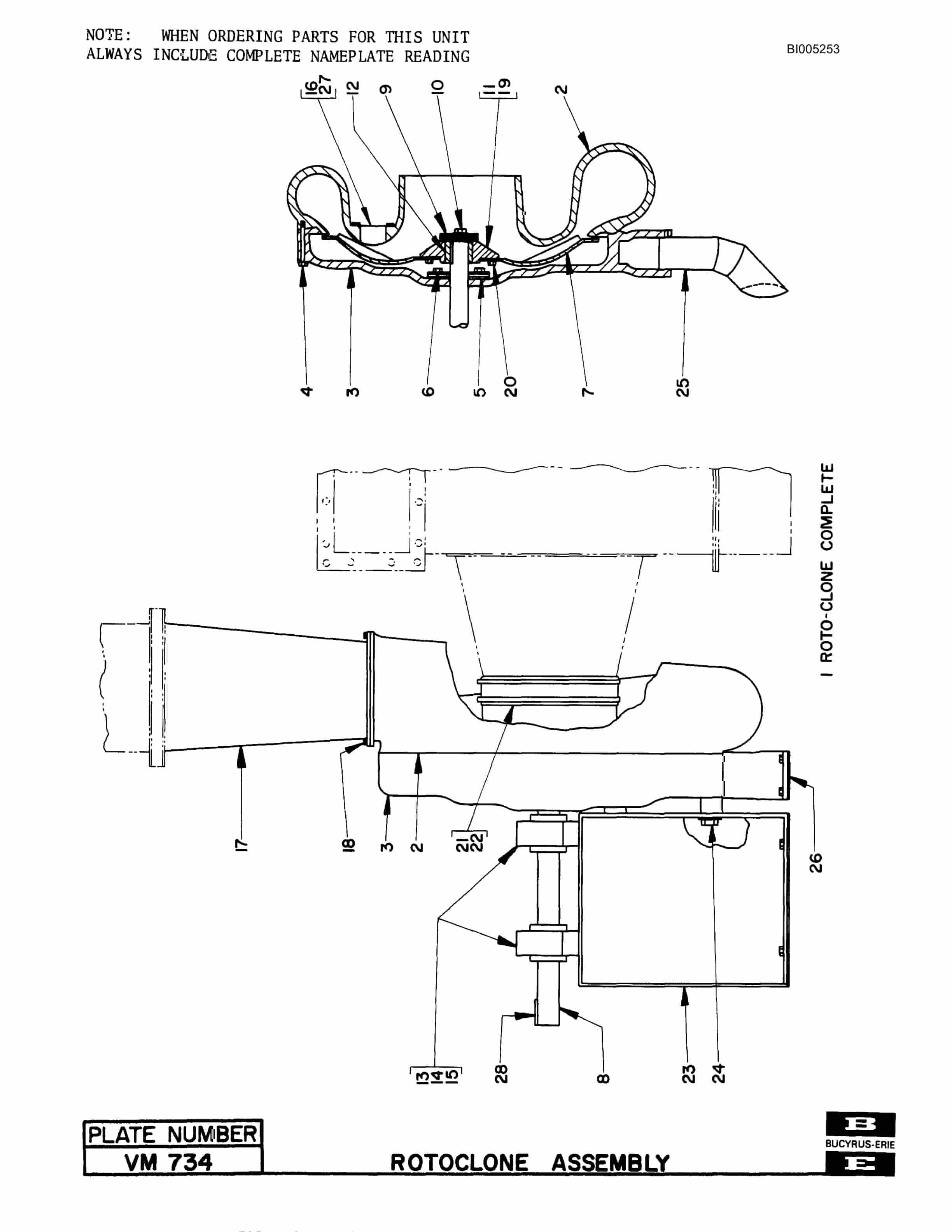 Bucyrus 45R Blast Hole Drill Parts Catalog BI005253-2