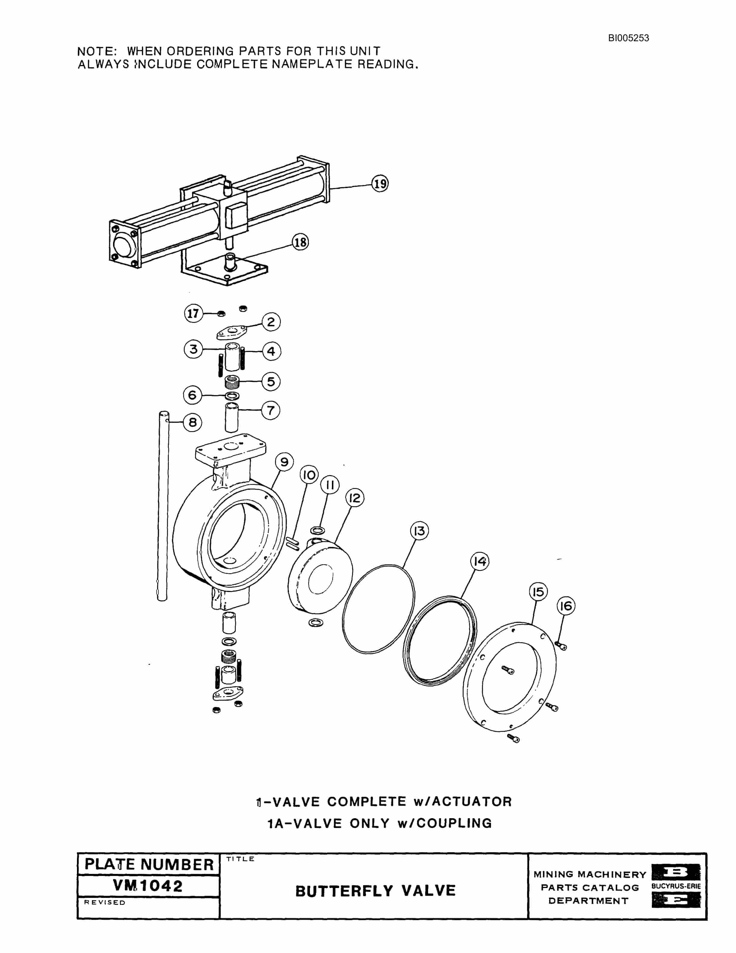 Bucyrus 45R Blast Hole Drill Parts Catalog BI005253-5