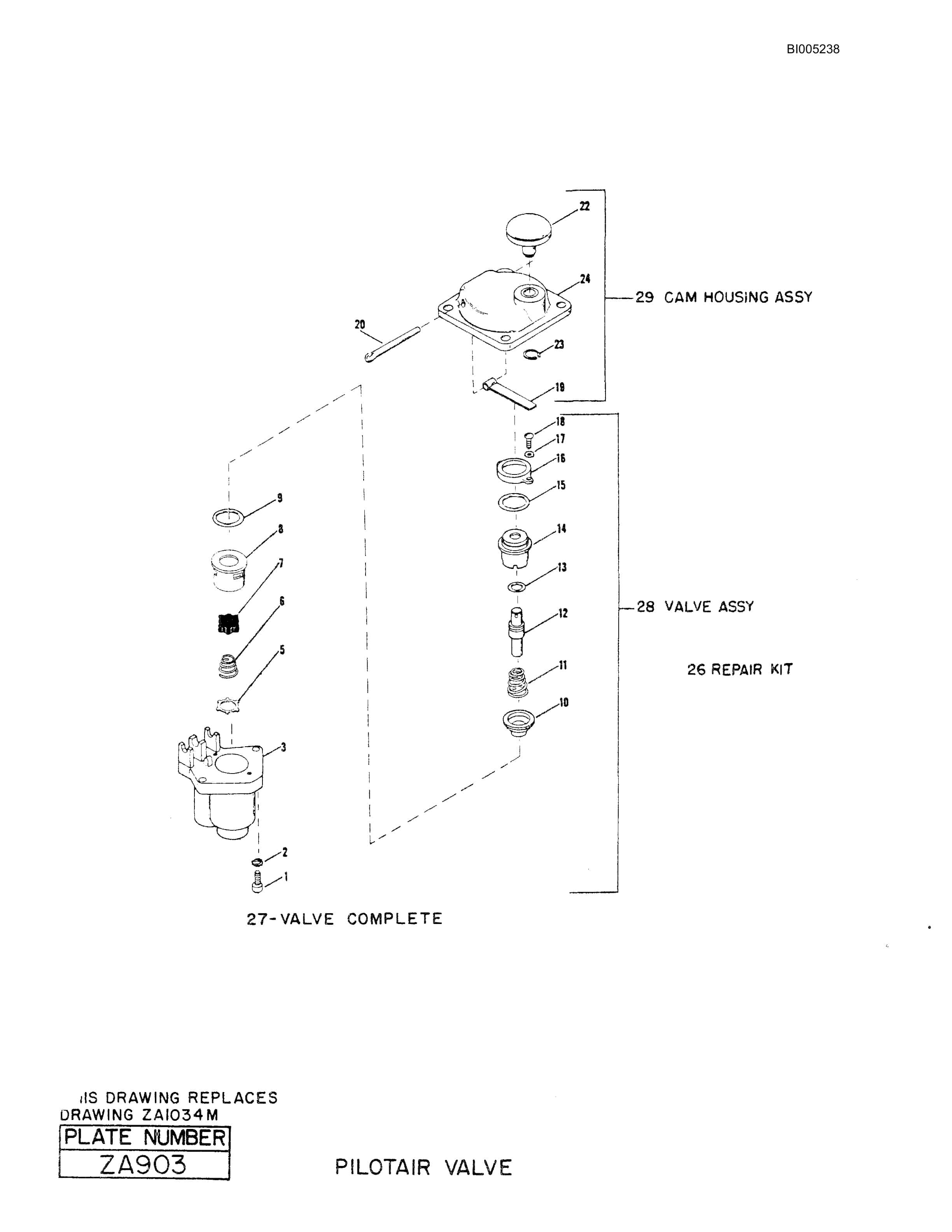 Bucyrus 45R Drill Parts Catalog BI005238-3