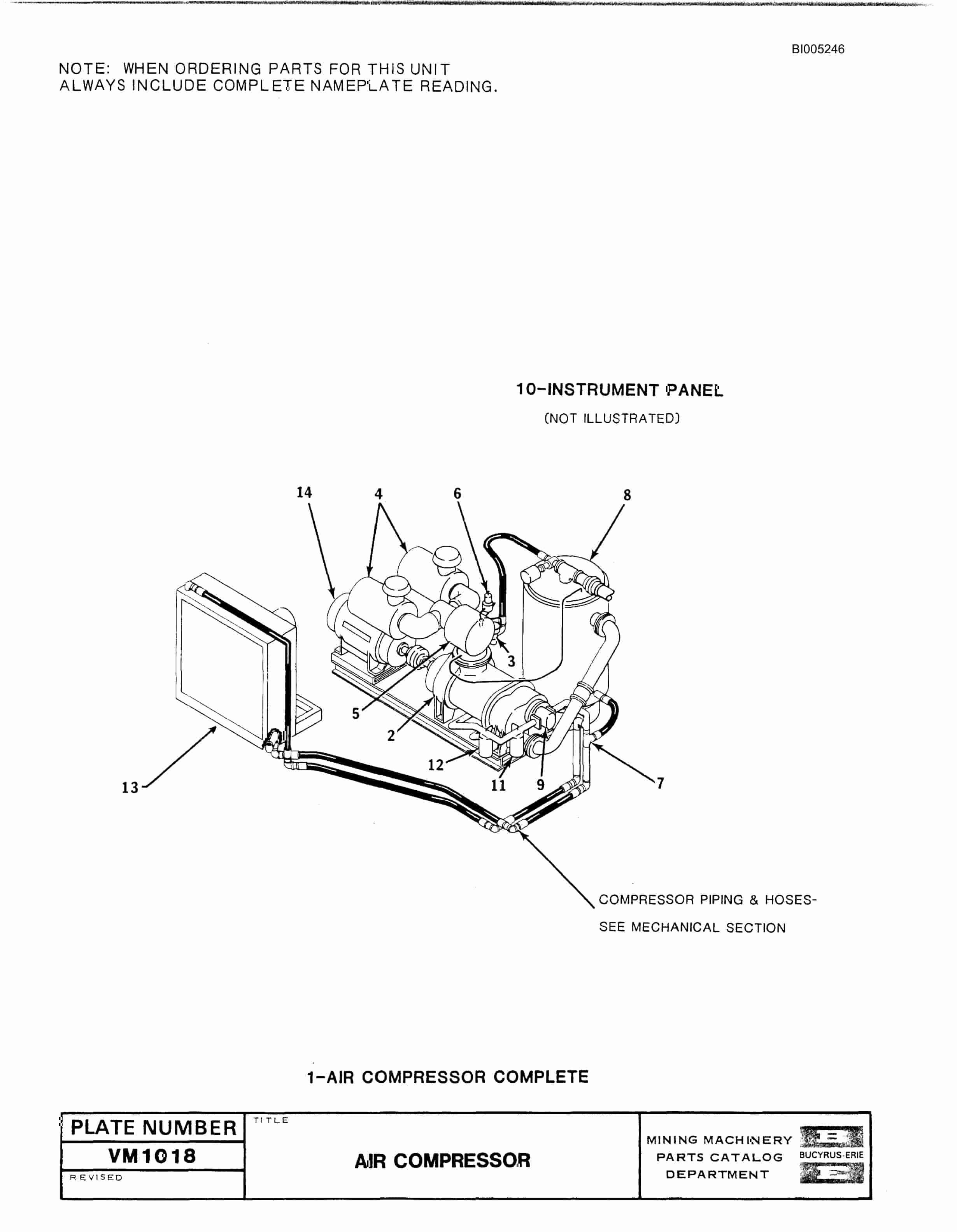 Bucyrus 45R Drill Parts Catalog BI005246-3