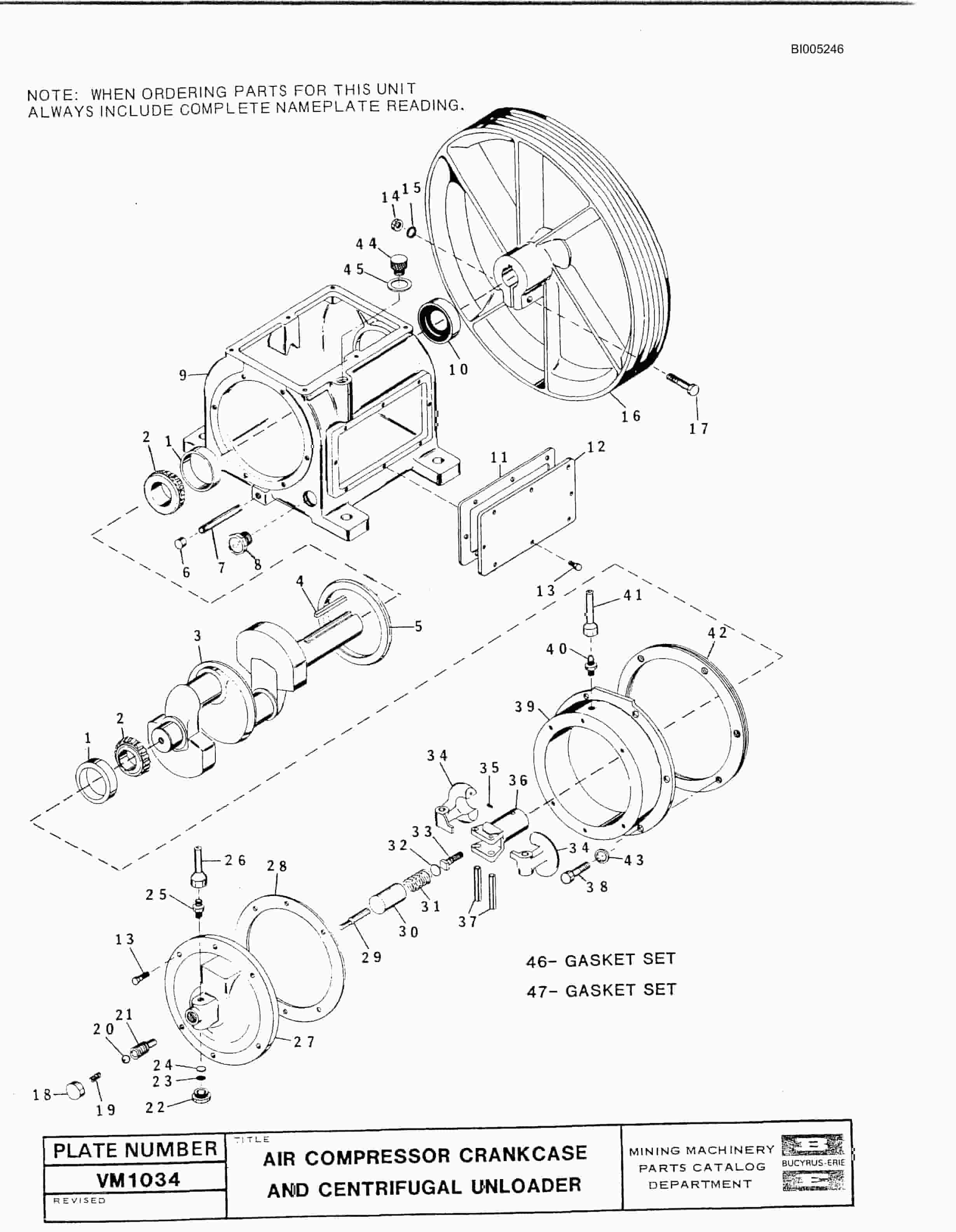 Bucyrus 45R Drill Parts Catalog BI005246-4