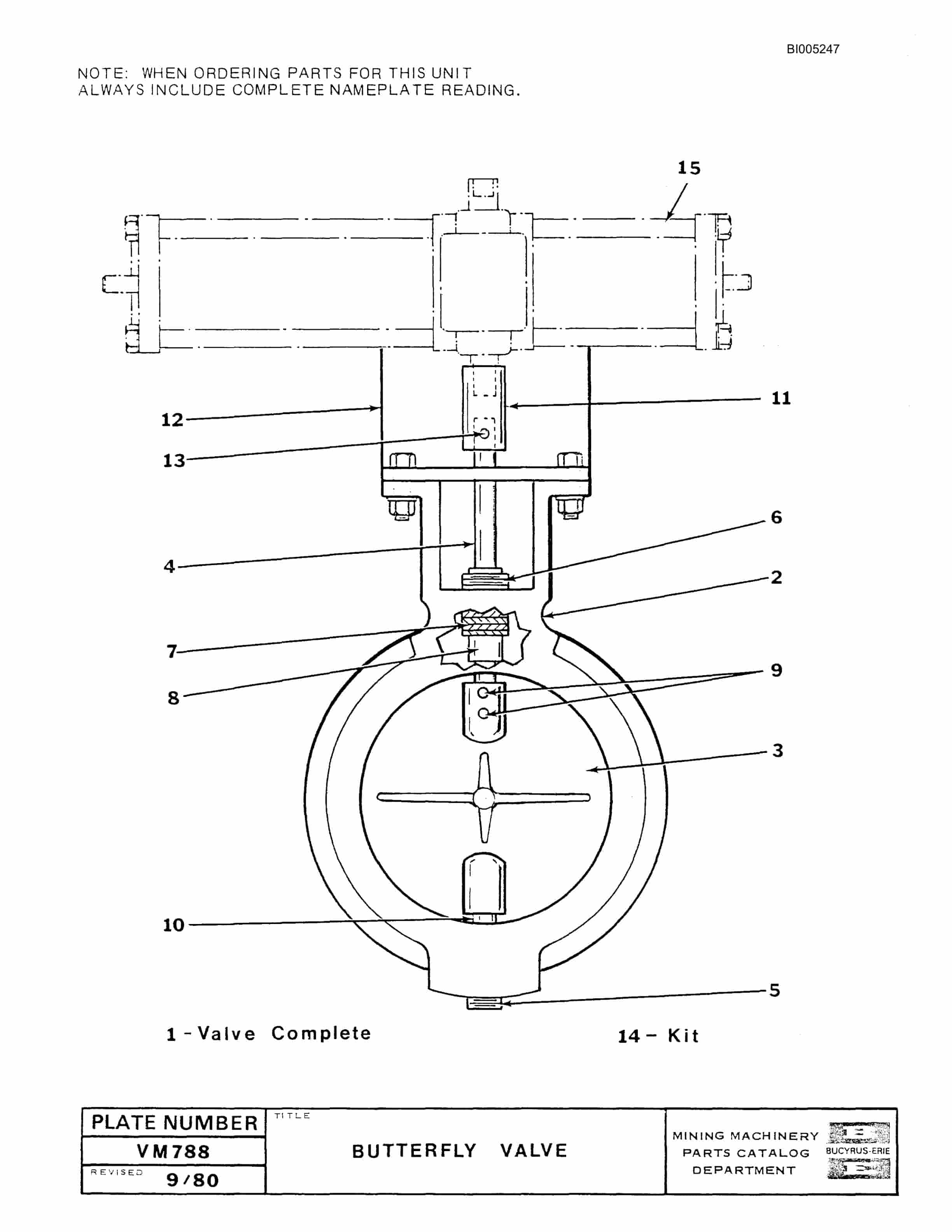 Bucyrus 45R Drill Parts Catalog BI005247-2