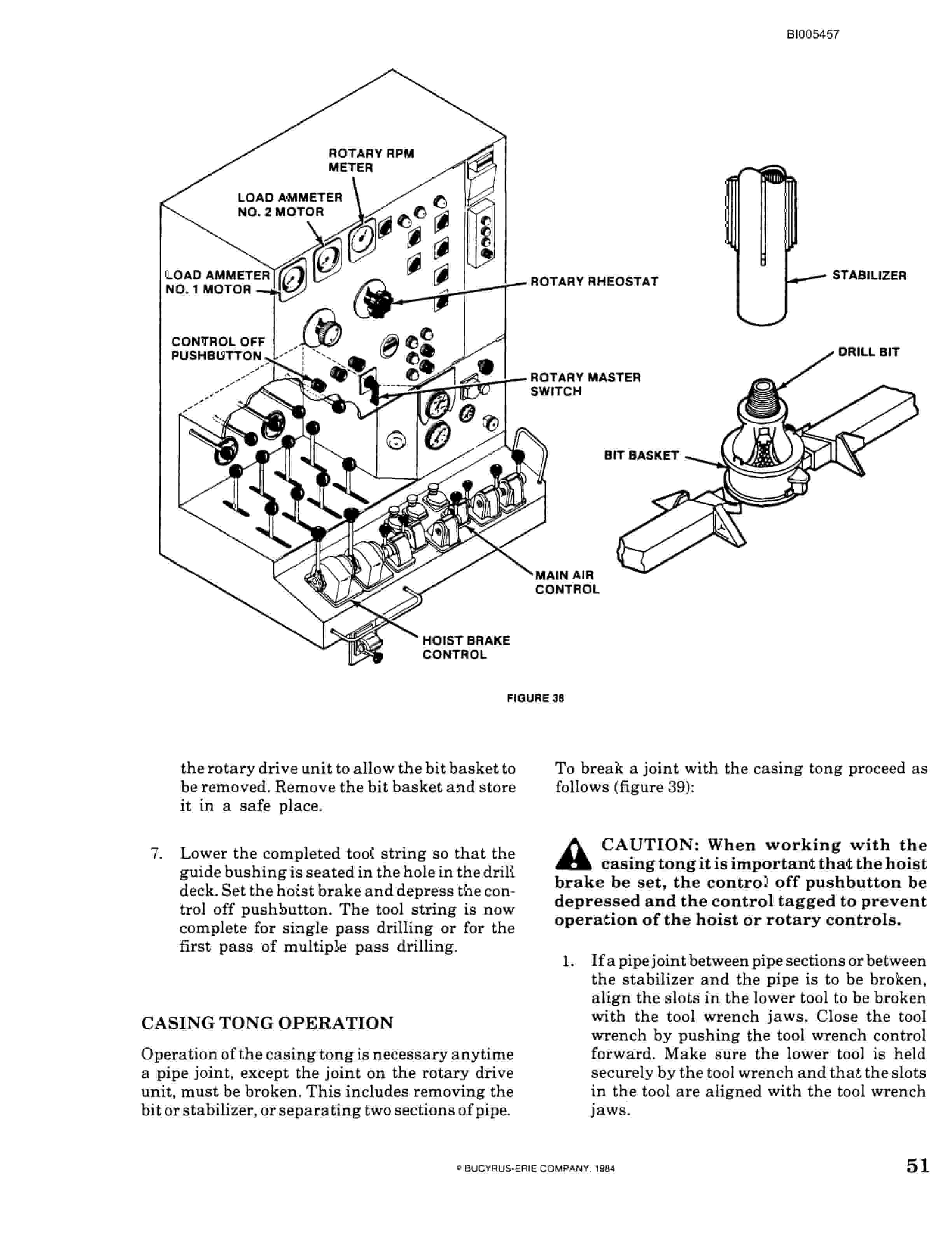 Bucyrus 47R Blast Hole Drill Technical Manual BI005457-3