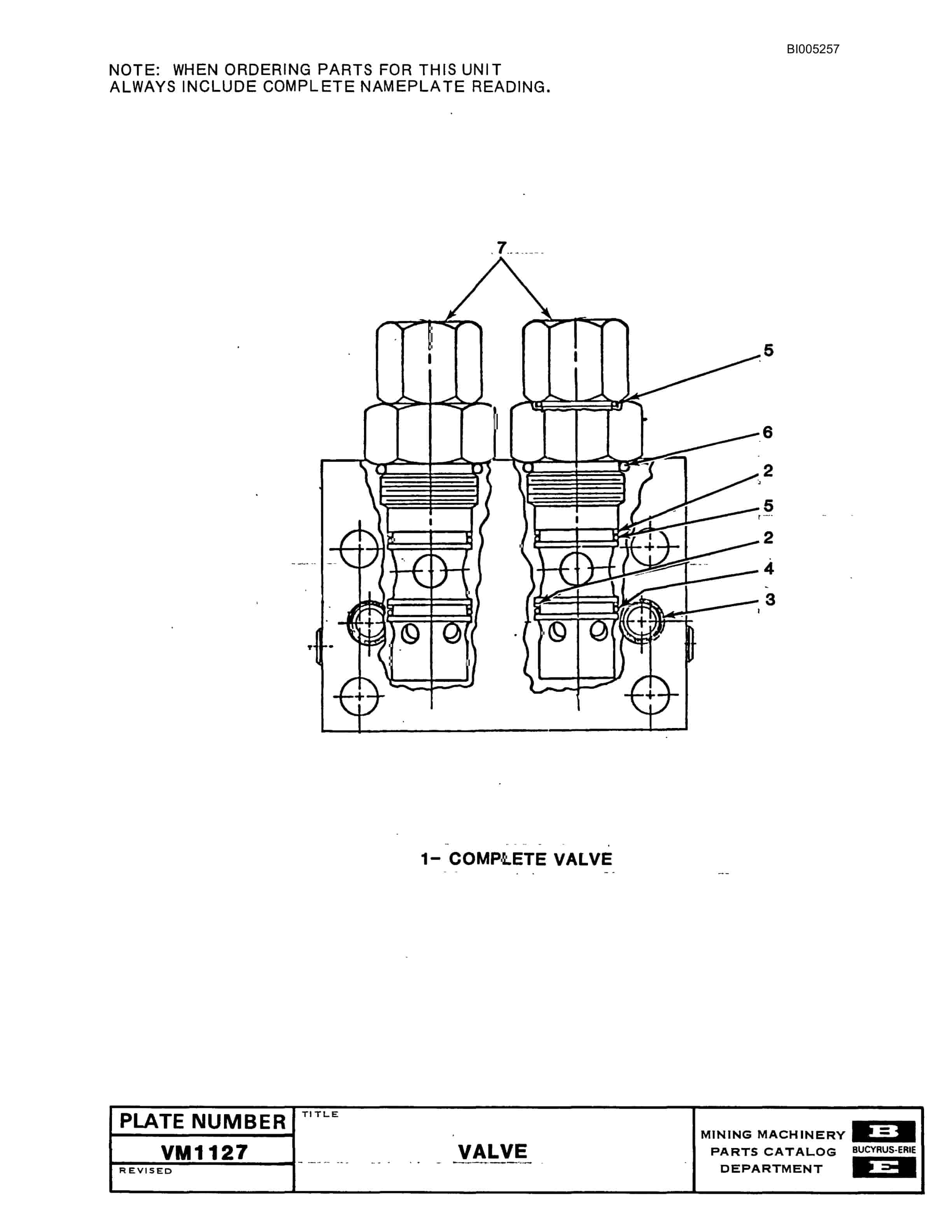 Bucyrus 47R Drill Parts Catalog BI005257-4