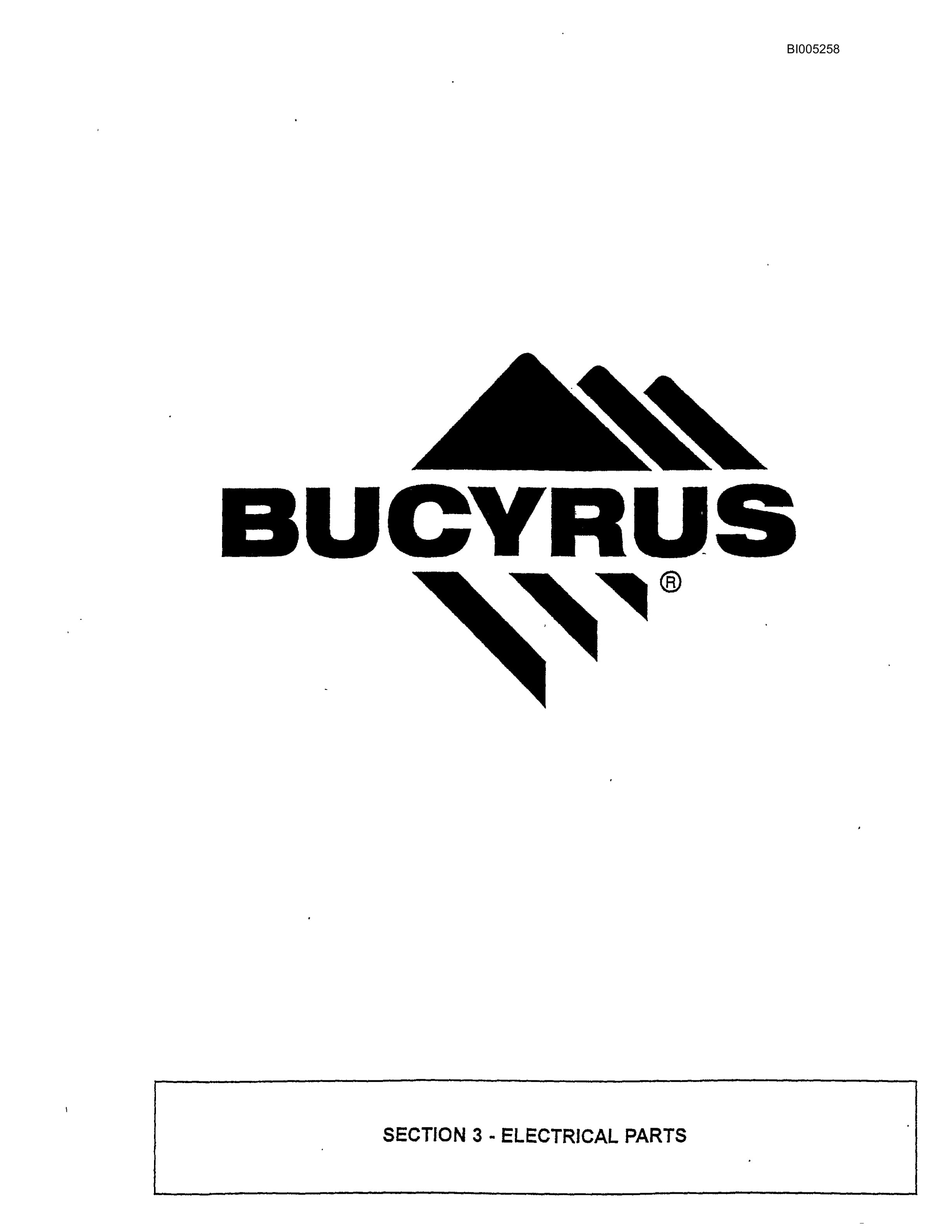 Bucyrus 47R Drill Parts Catalog BI005258-4