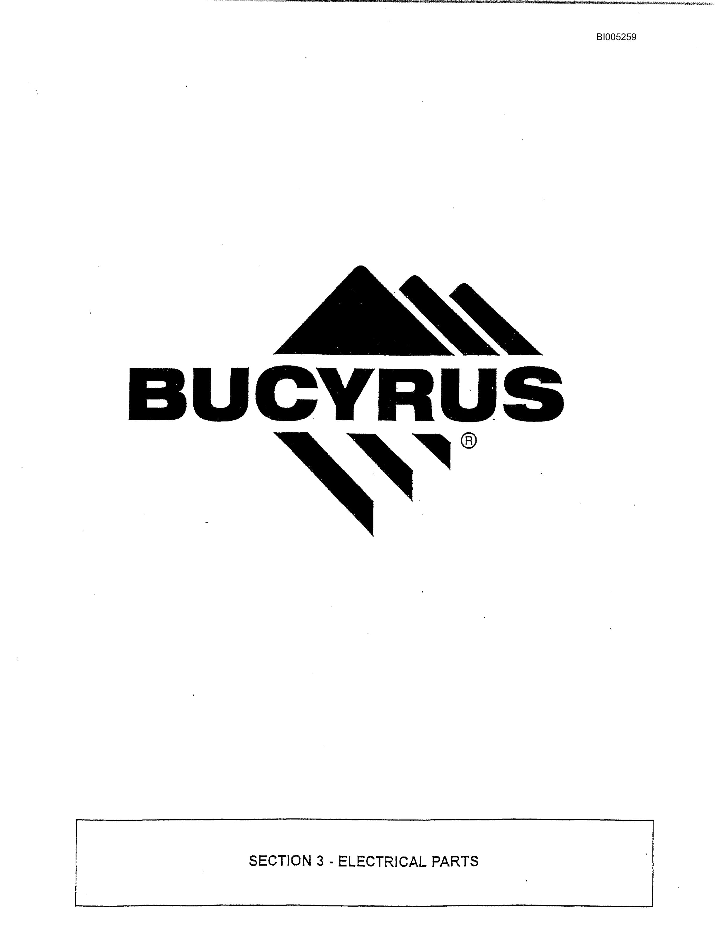 Bucyrus 47R Drill Parts Catalog BI005259-4