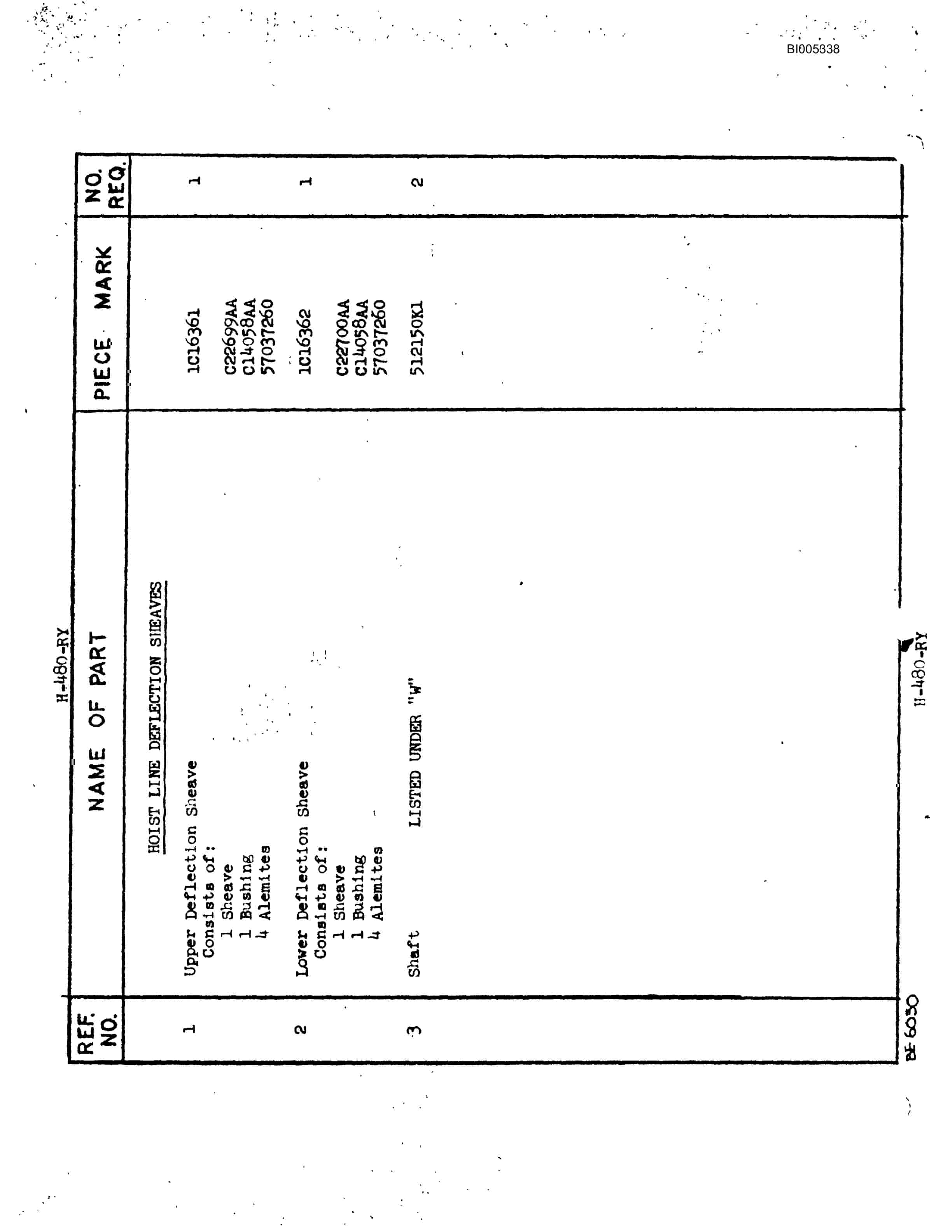 Bucyrus 480W Walking Dragline Parts Catalog BI005338-4