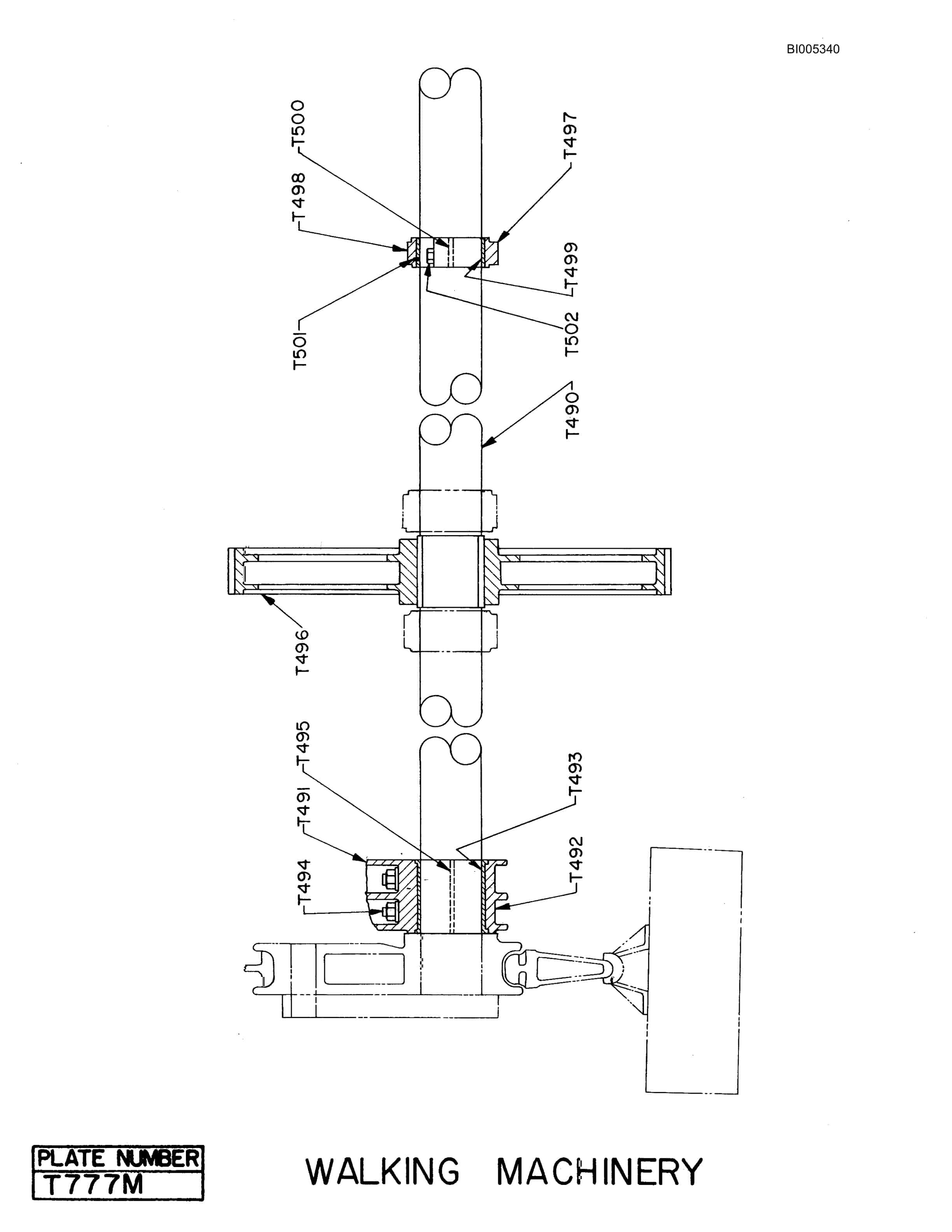 Bucyrus 480W Walking Dragline Parts Catalog BI005340-4
