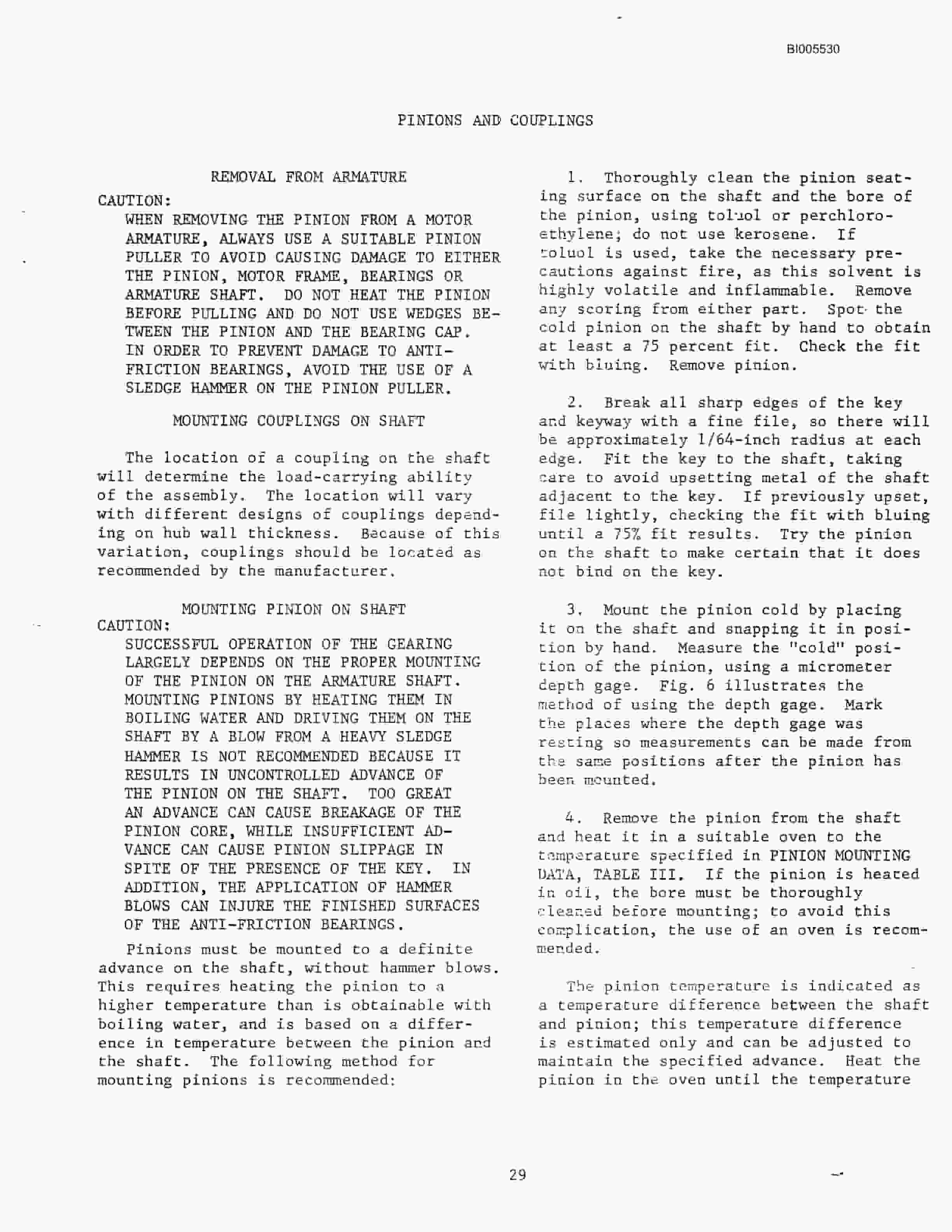 Bucyrus 480WD Technical Manual BI005530-3