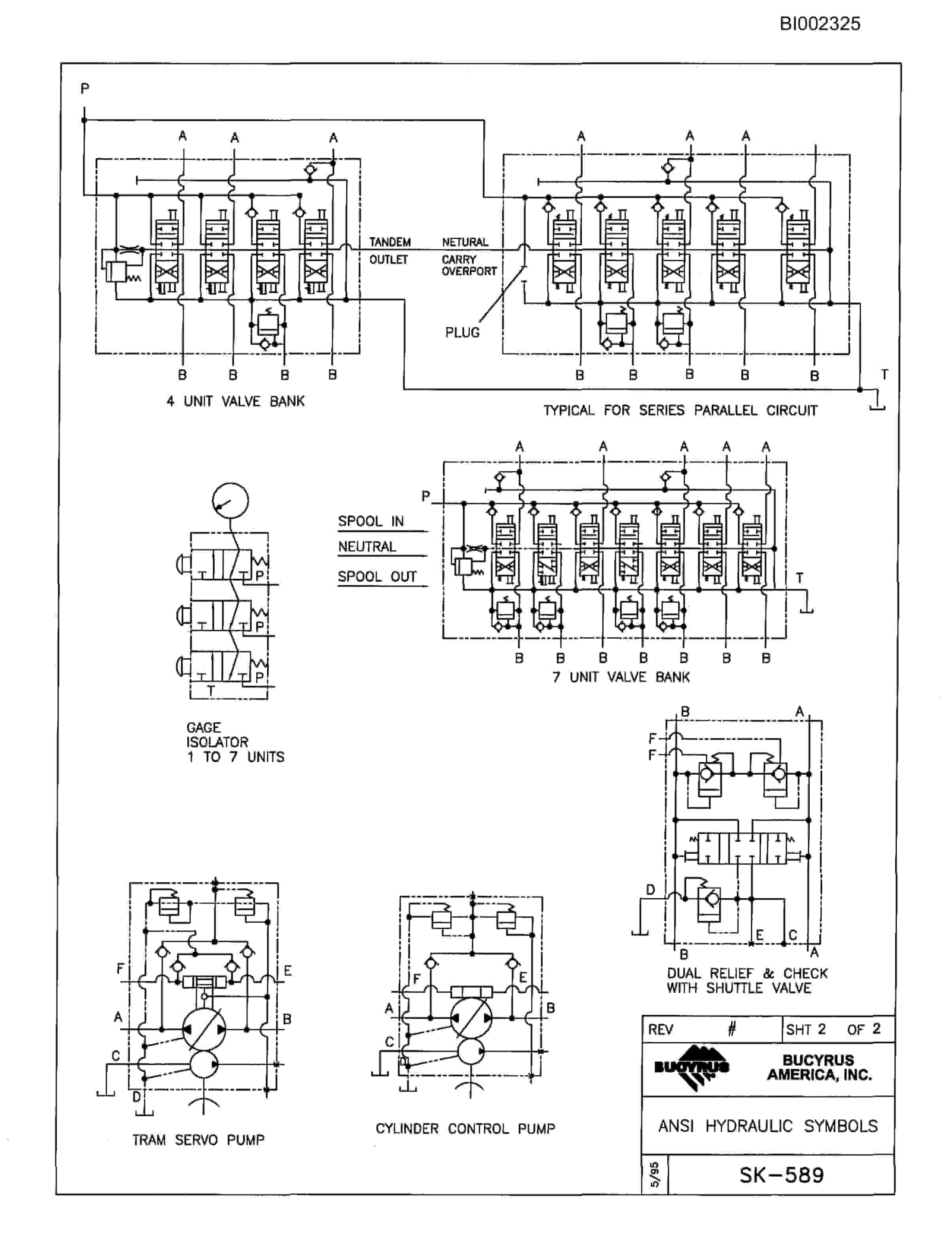 Bucyrus 482 Parts Catalog BI002325-5