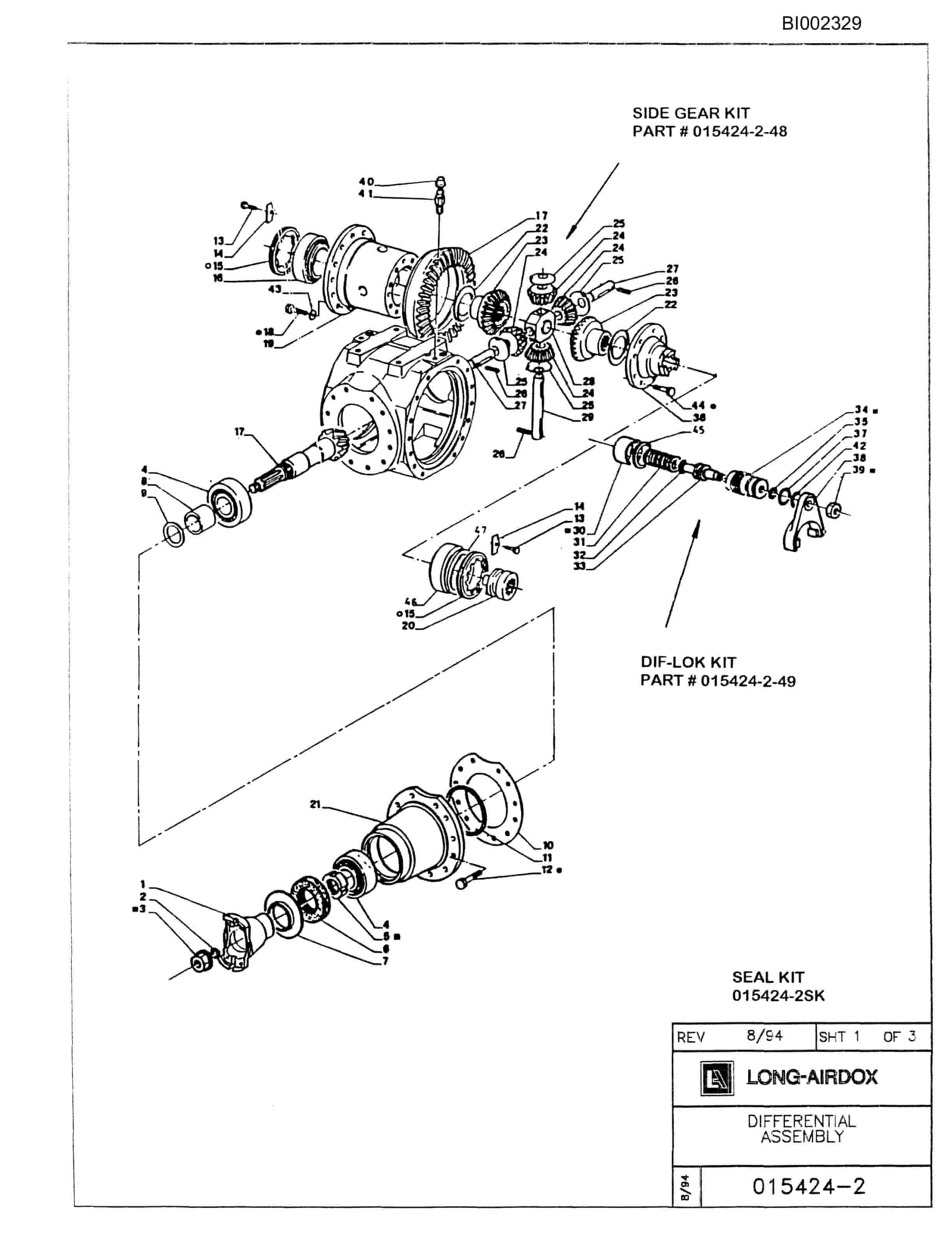 Bucyrus 482 Parts Catalog BI002329-4