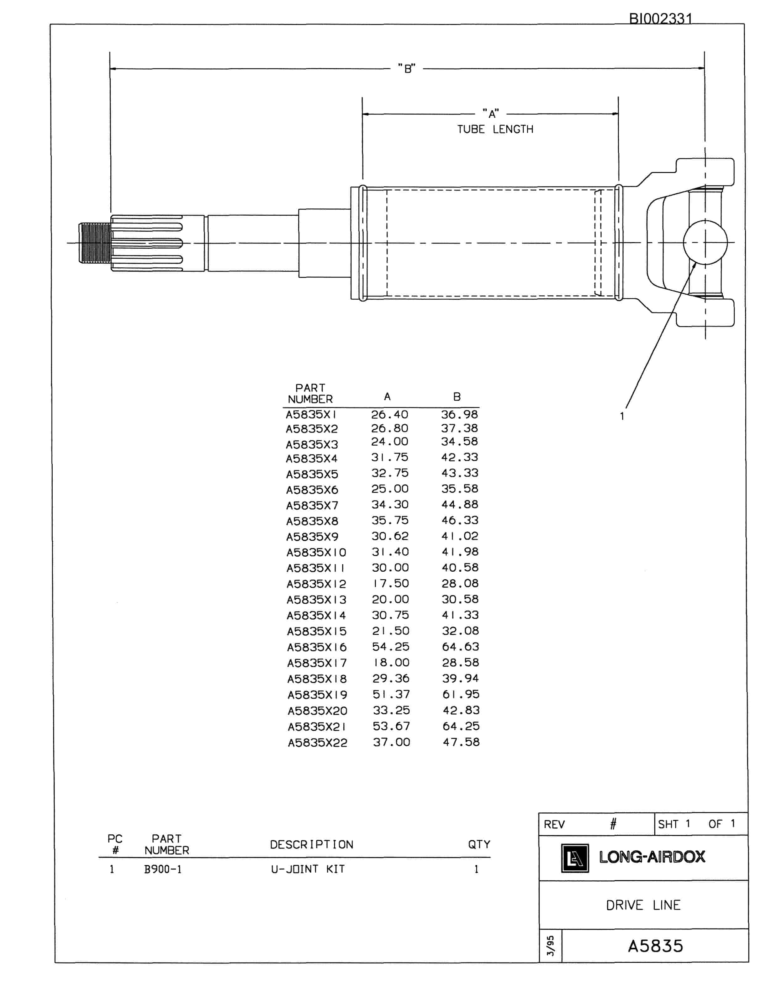 Bucyrus 482 Parts Catalog BI002331-4