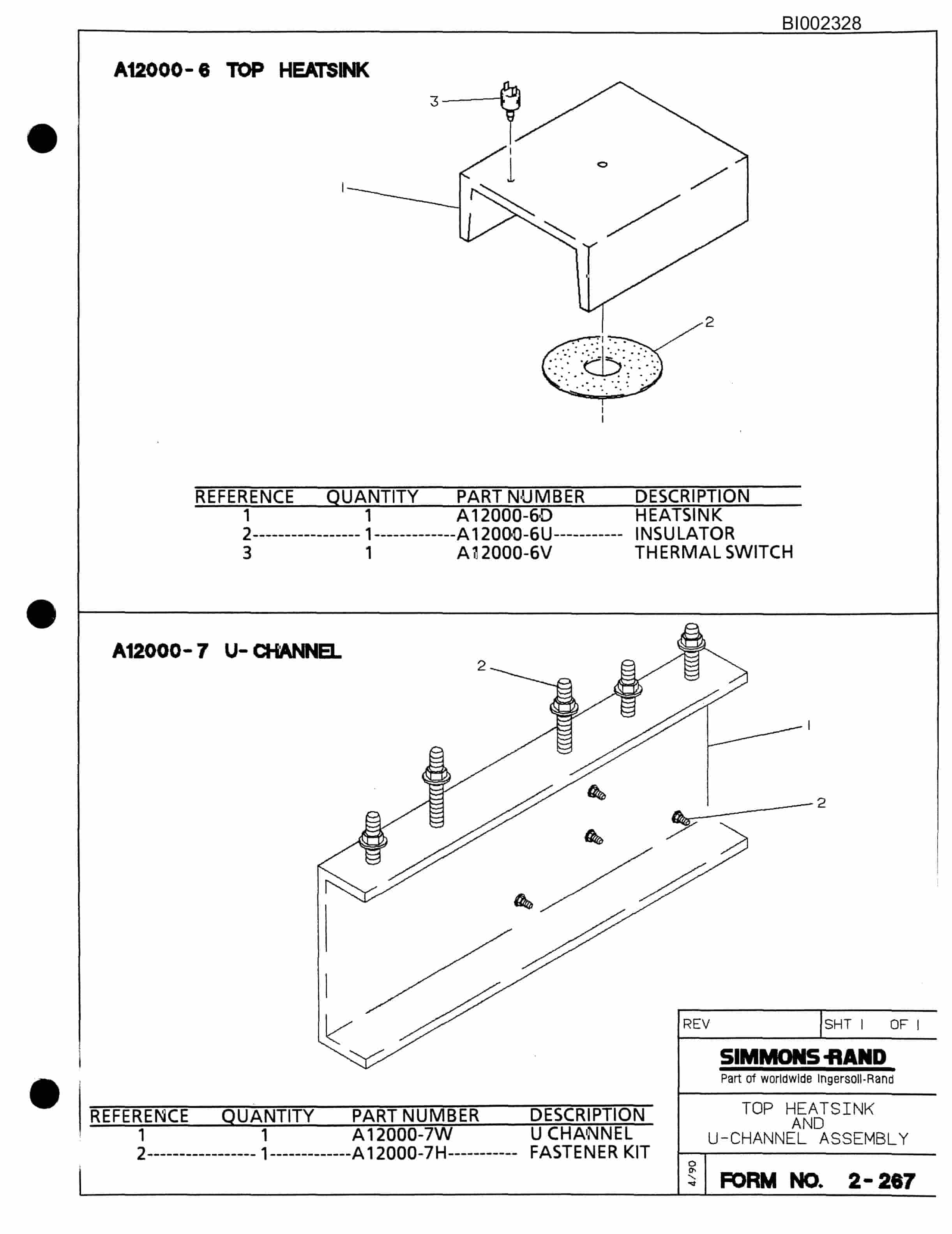 Bucyrus 482 X 90 Parts Catalog BI002328-2