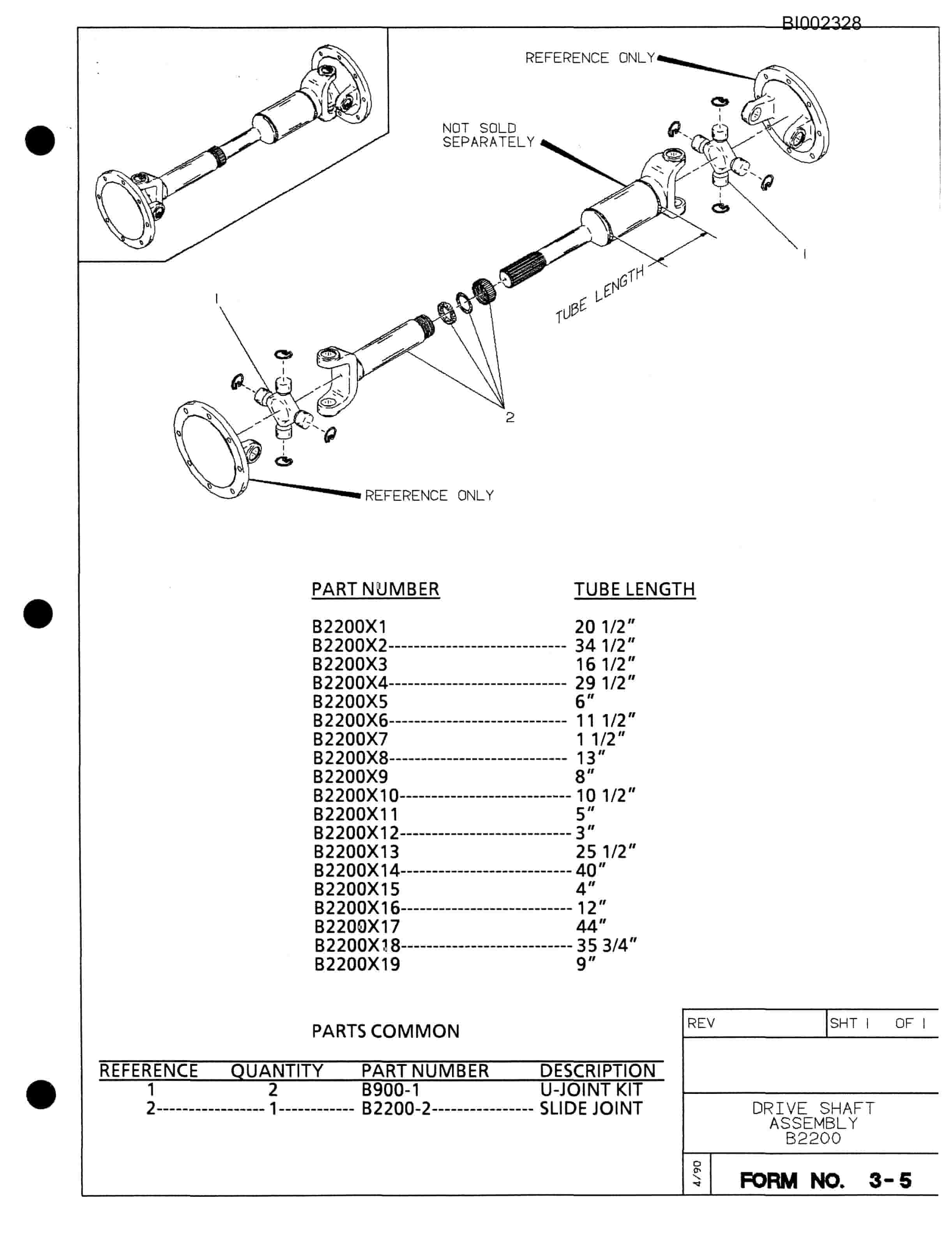Bucyrus 482 X 90 Parts Catalog BI002328-4