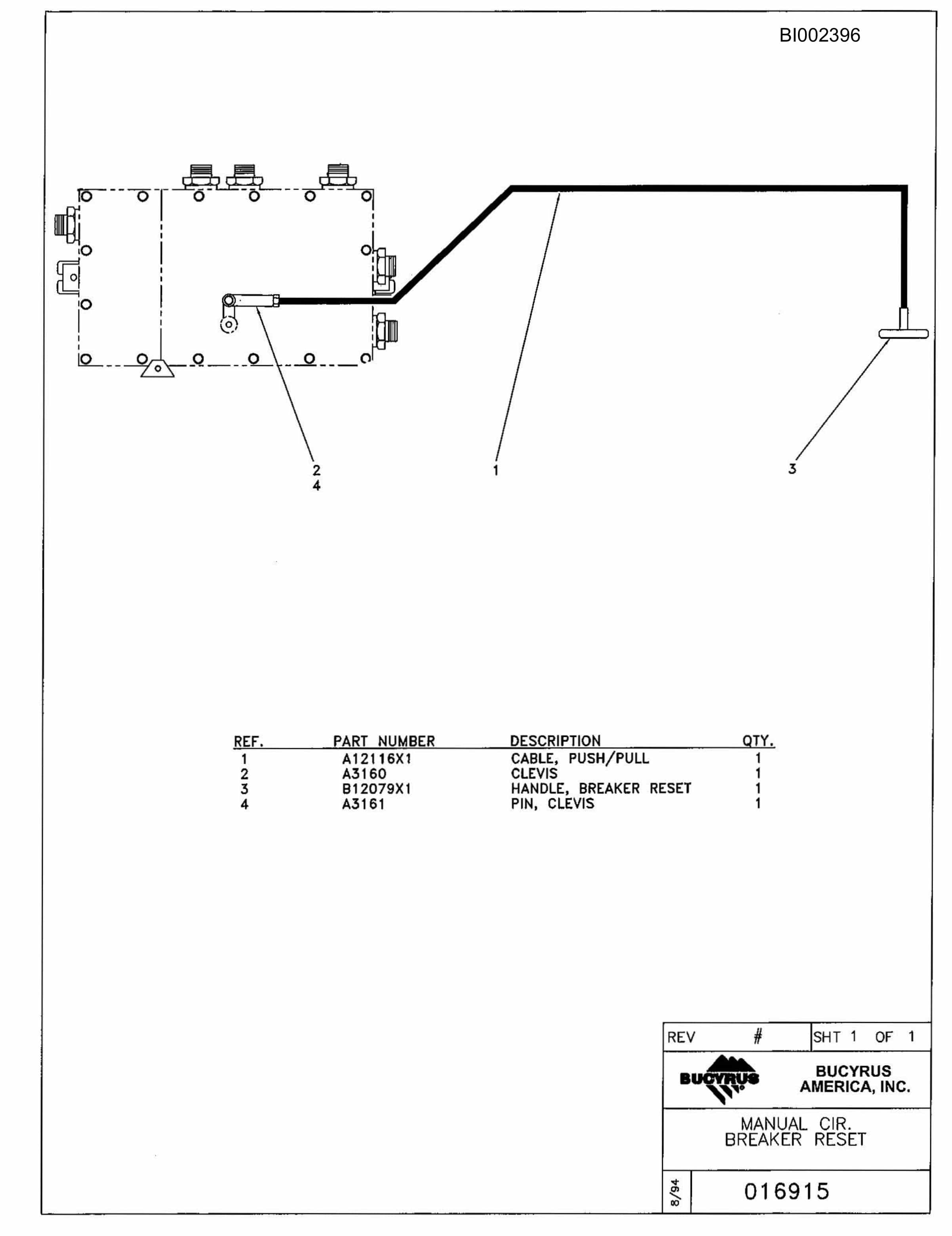 Bucyrus 488-6 Parts Catalog BI002396-2