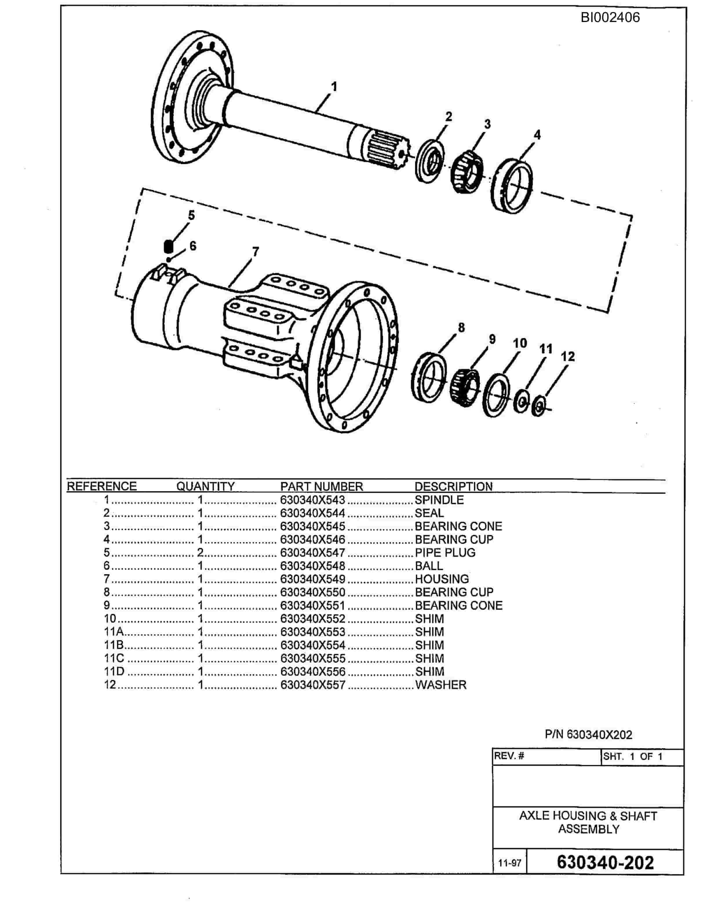 Bucyrus 488-6 Parts Catalog BI002406-4