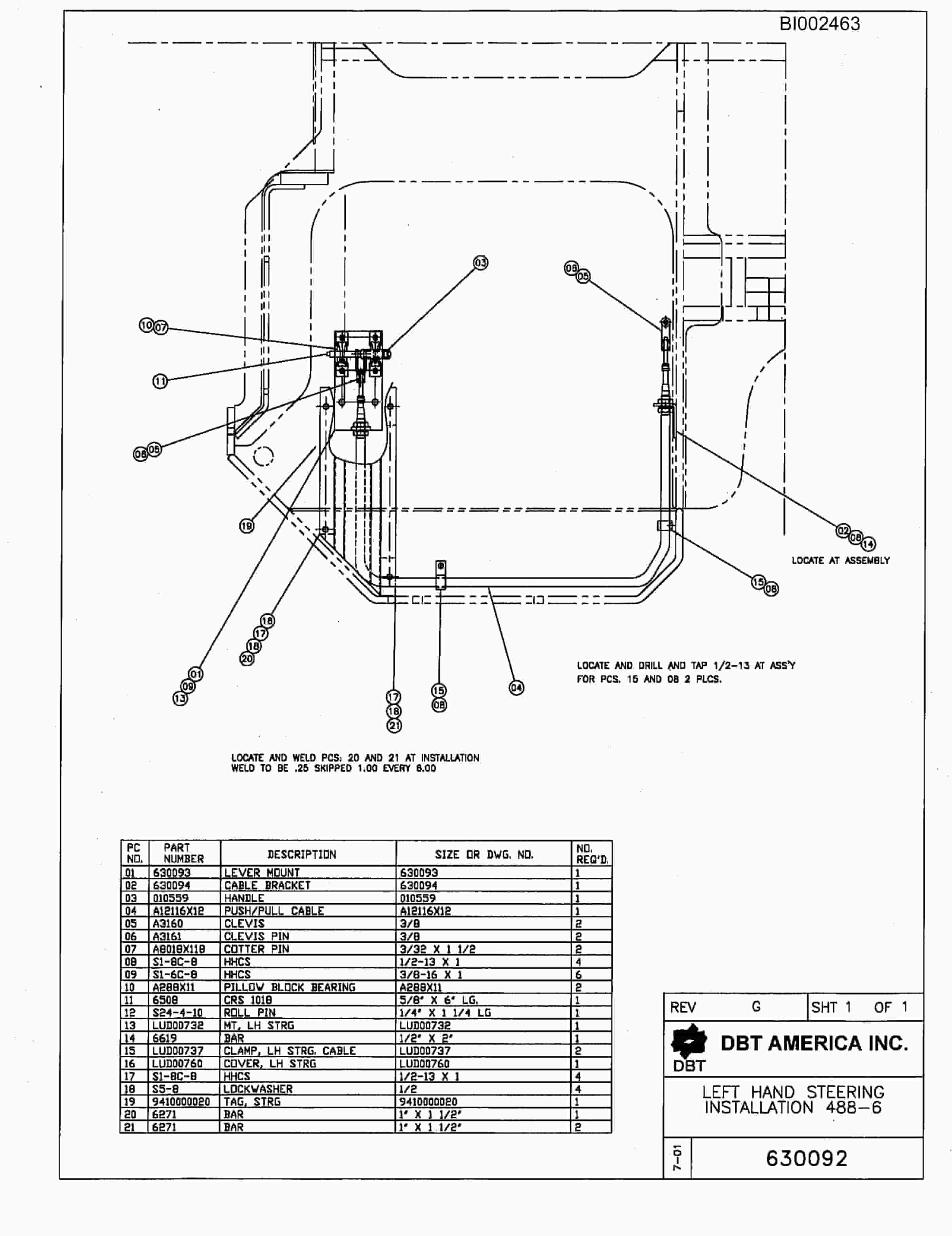 Bucyrus 488-6 Parts Catalog BI002463-3