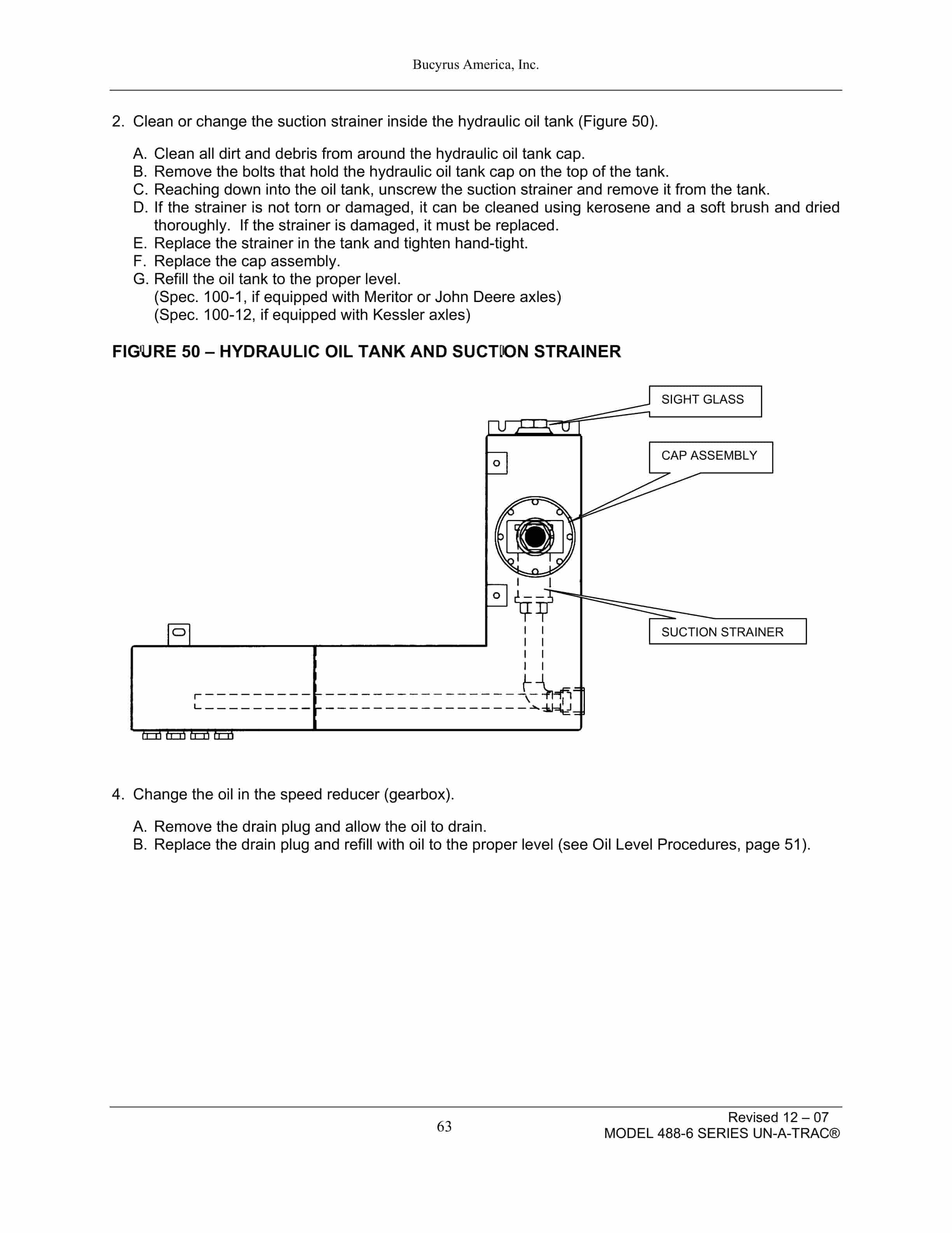 Bucyrus 488-6 With Quick Detach System Operation Manual A6474X240 4 Bucyrus 488-6 With Quick Detach System Operation Manual A6474X240 - Image 4