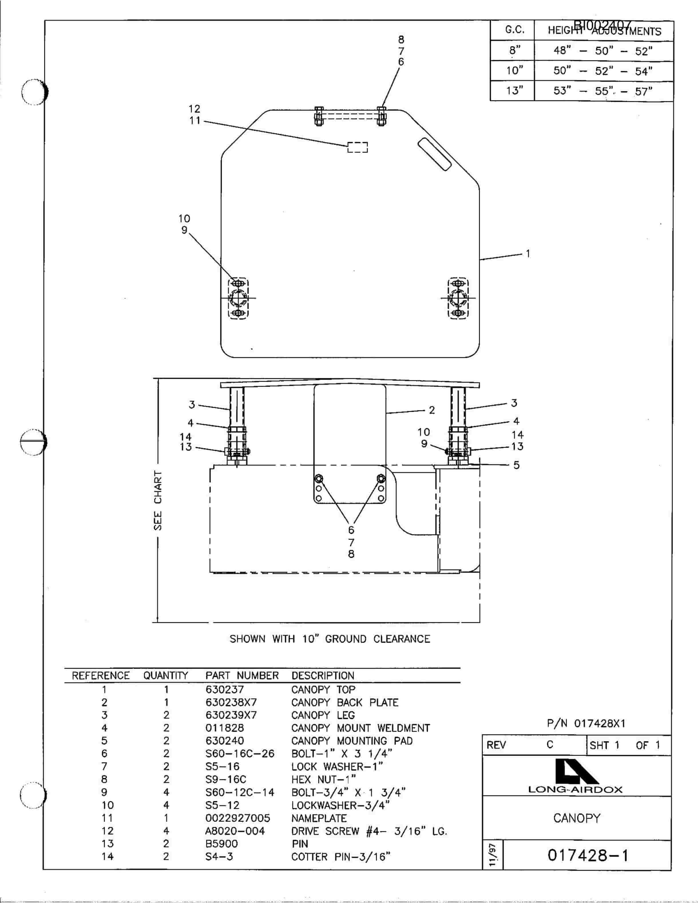 Bucyrus 488-6LA Parts Catalog BI002407-4